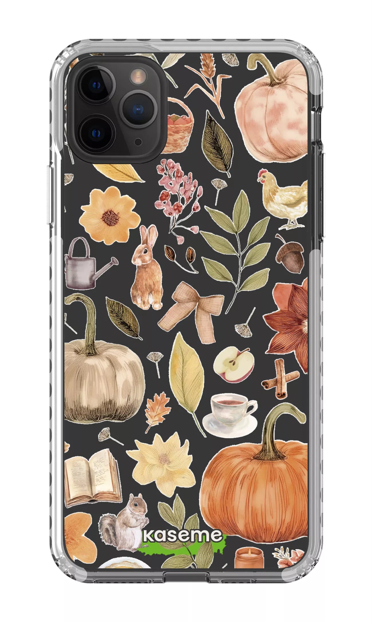 iPhone 11 Pro Max Clear Case - White Harvest Hues Clear Case -