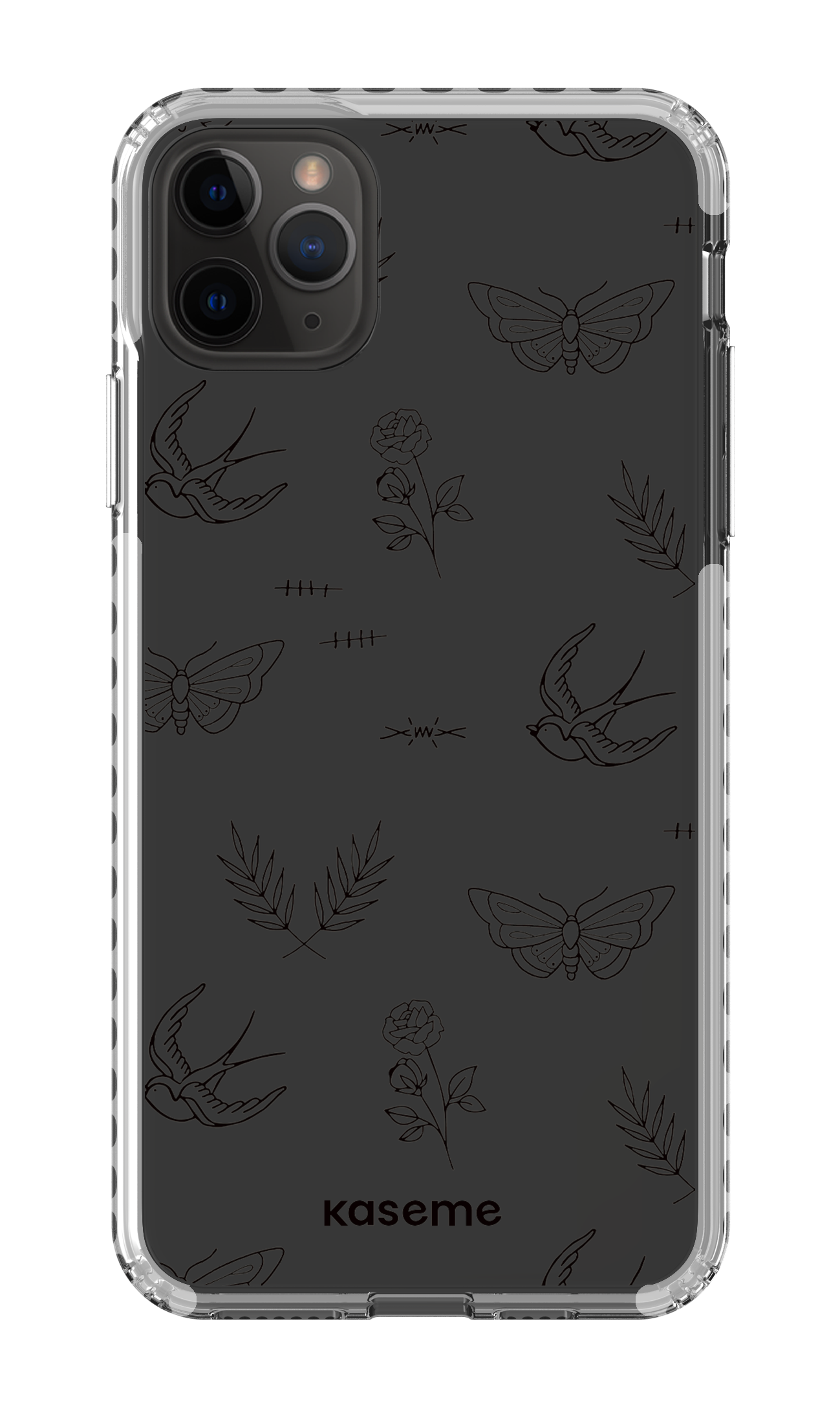 iPhone 11 Pro Max Clear Case - White Ink clear case -