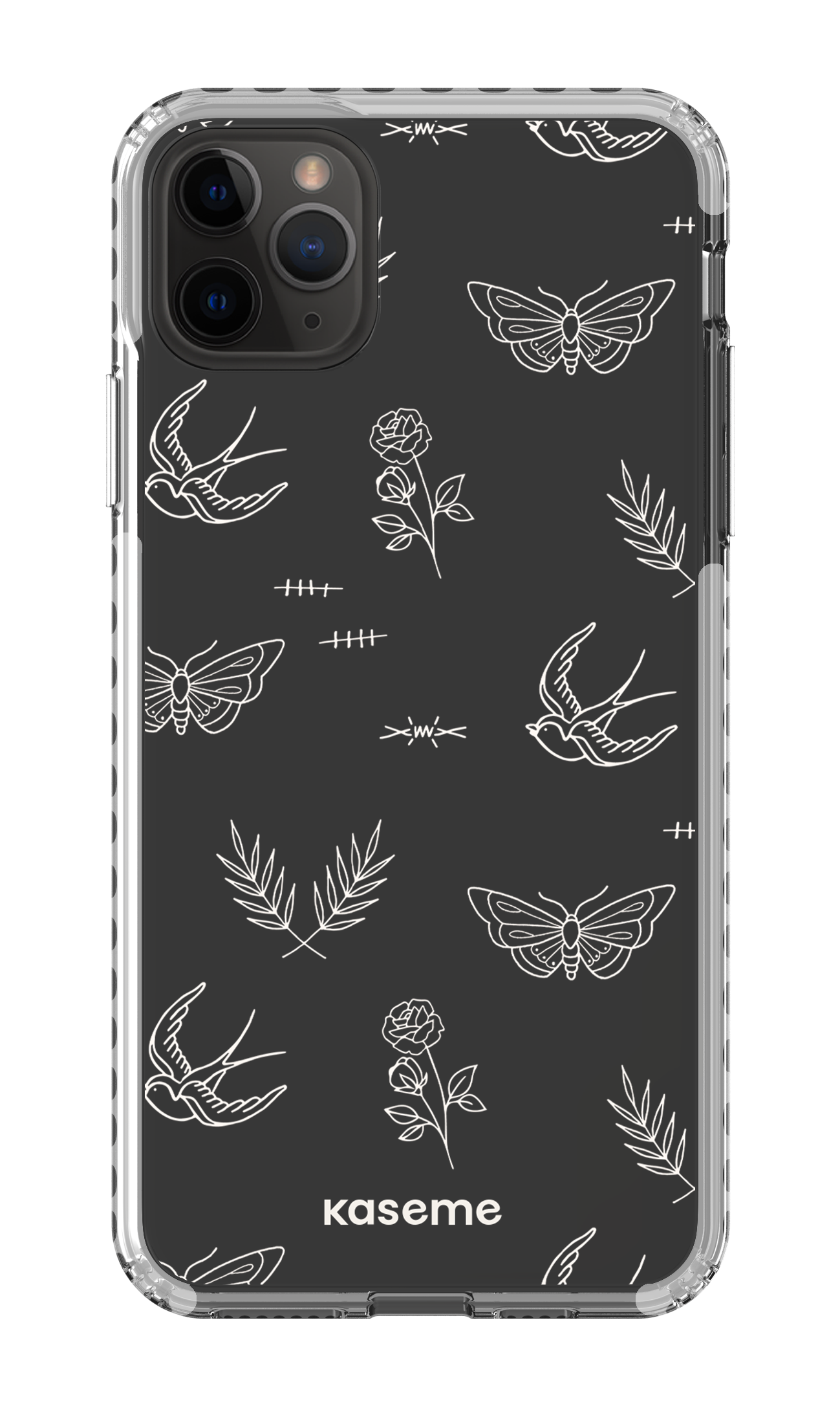 iPhone 11 Pro Max Clear Case - White Ink white clear case -