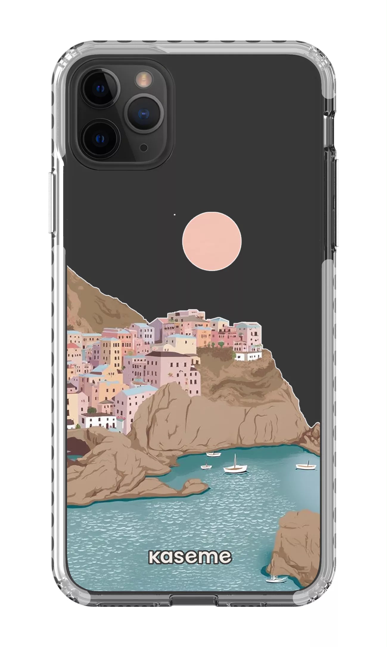iPhone 11 Pro Max Clear Case - White Mediterrana Clear Case -