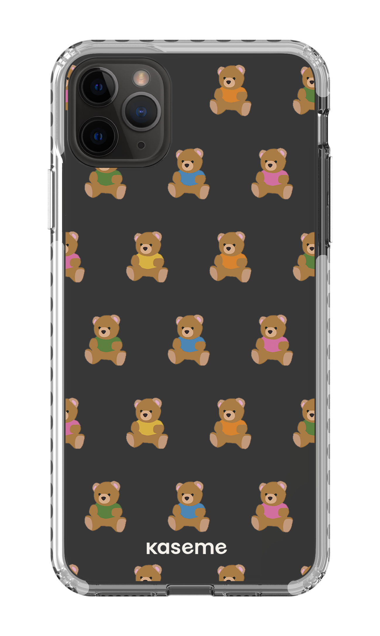 iPhone 11 Pro Max Clear Case - White Teddy Clear Case -