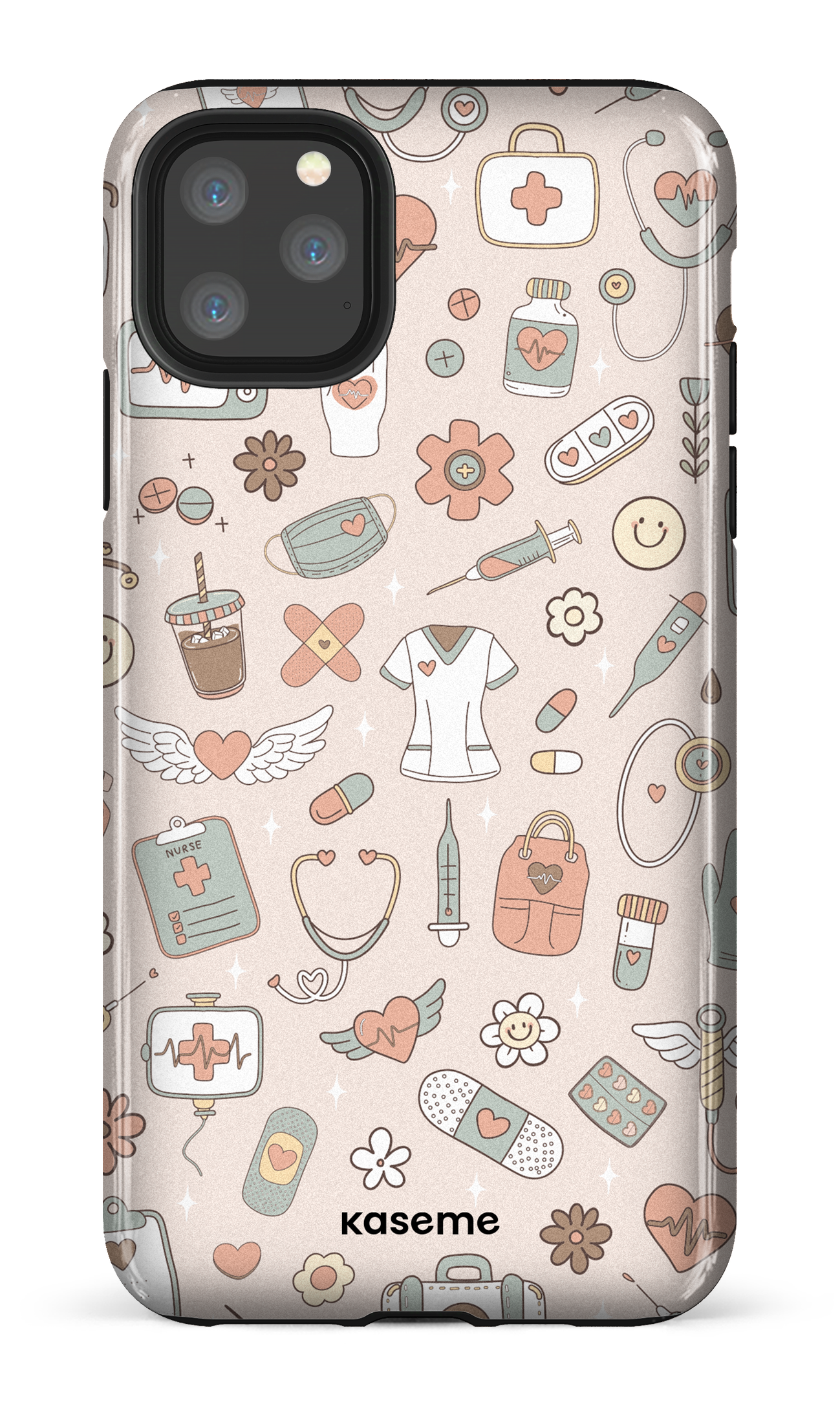 iPhone 11 Pro Max Tough Code Beige -