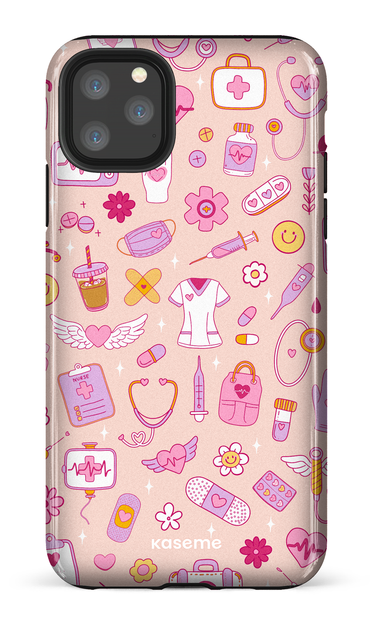 iPhone 11 Pro Max Tough Code Pink -