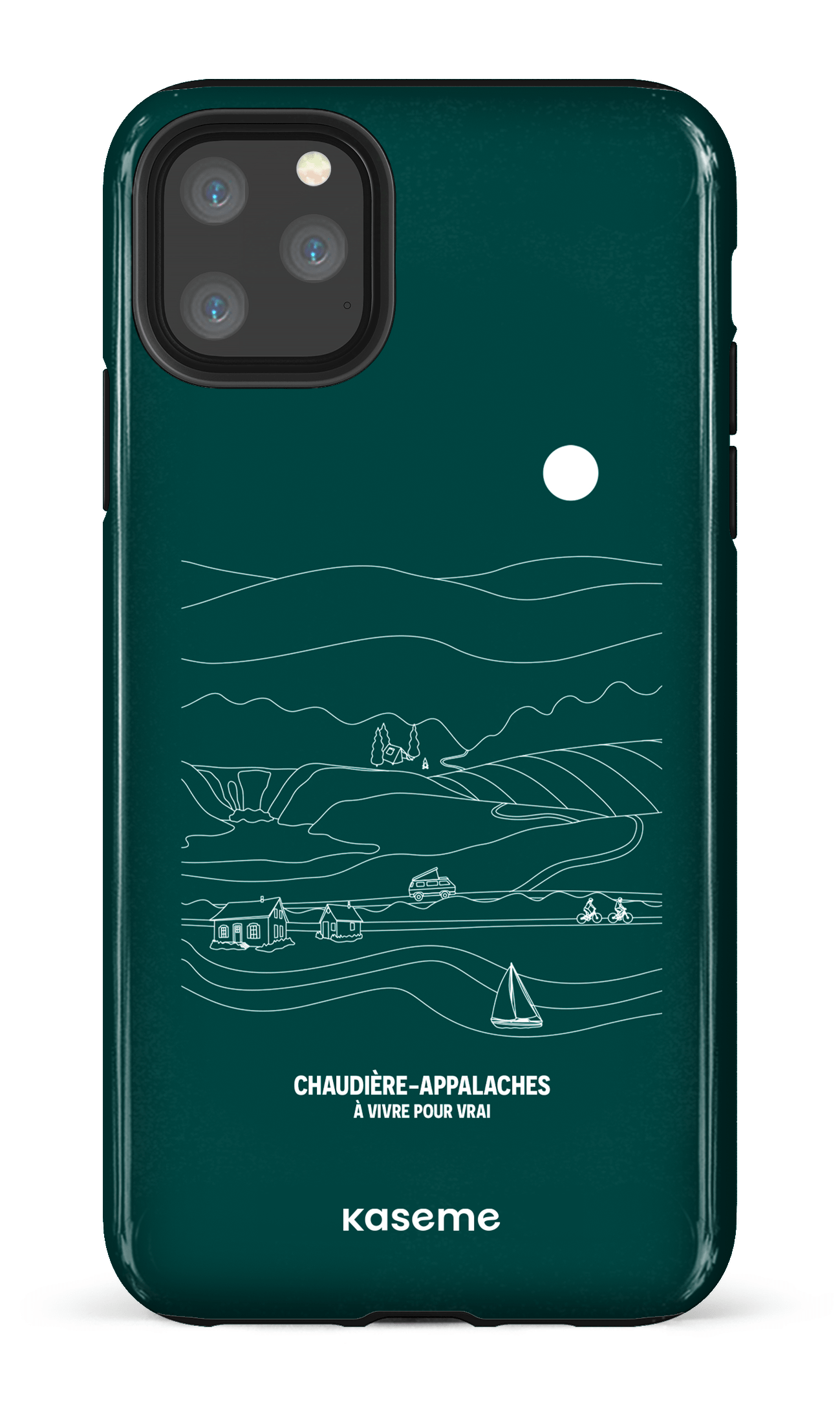 iPhone 11 Pro Max Tough Paysage Line Art par TCA -