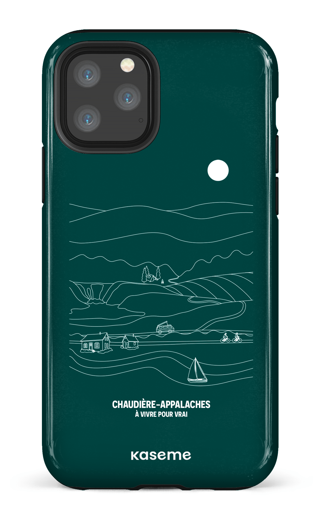 iPhone 11 Pro Tough Paysage Line Art par TCA -