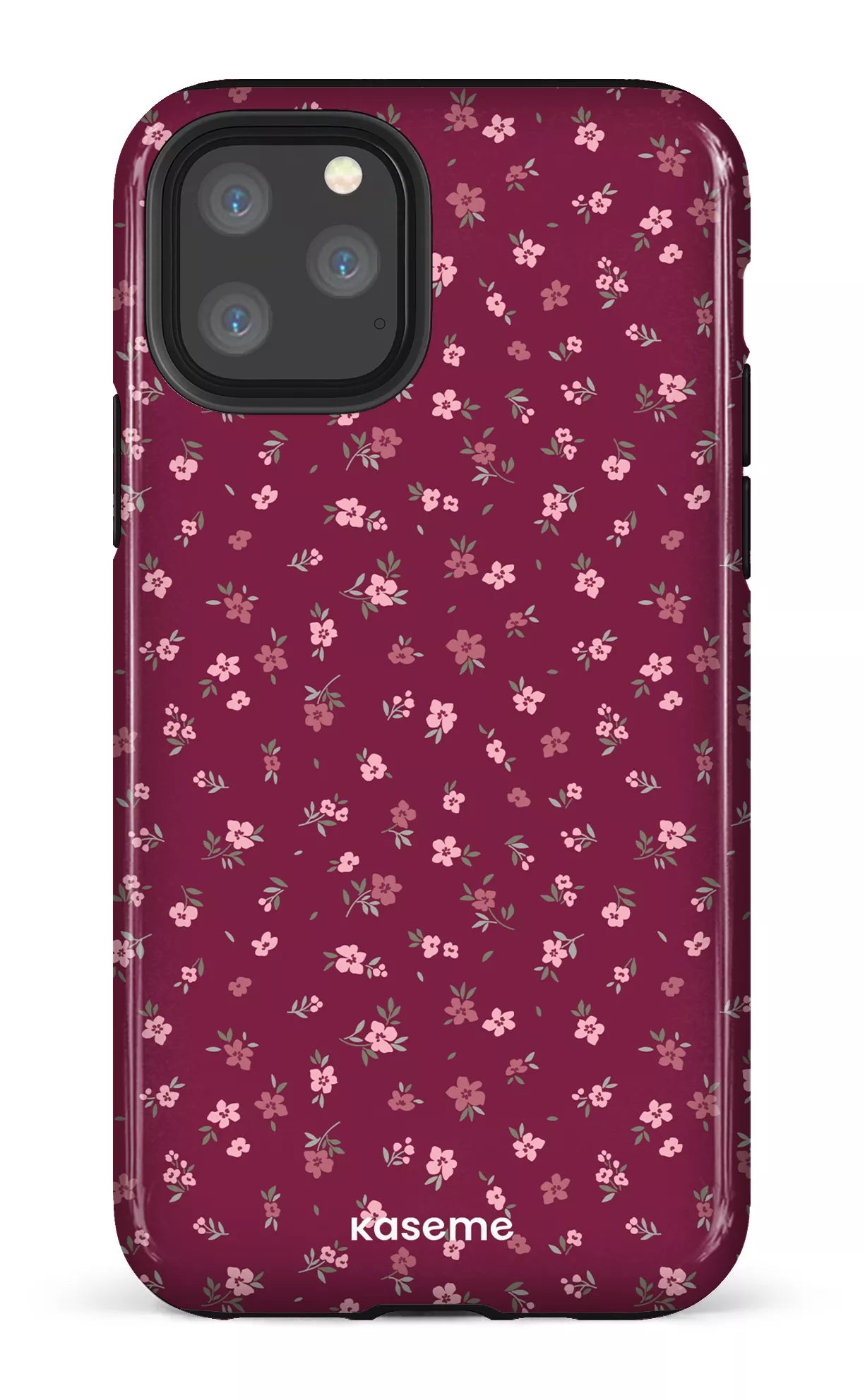 iPhone 11 Pro Tough Porcelain Blossom Burgundy -