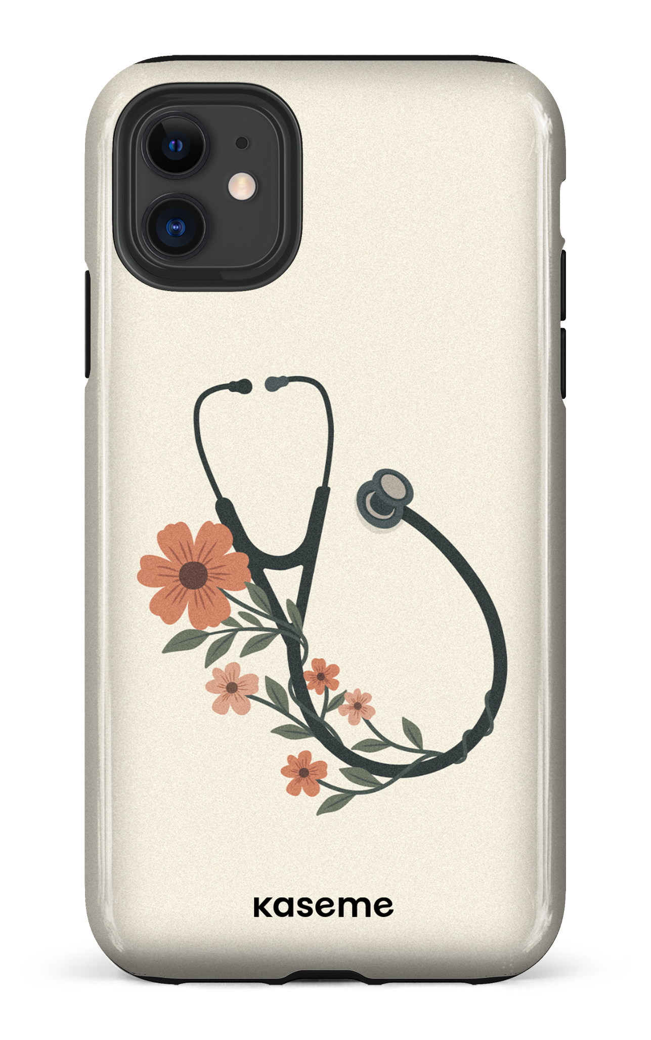 iPhone 11 Tough Blossom Beat Beige -