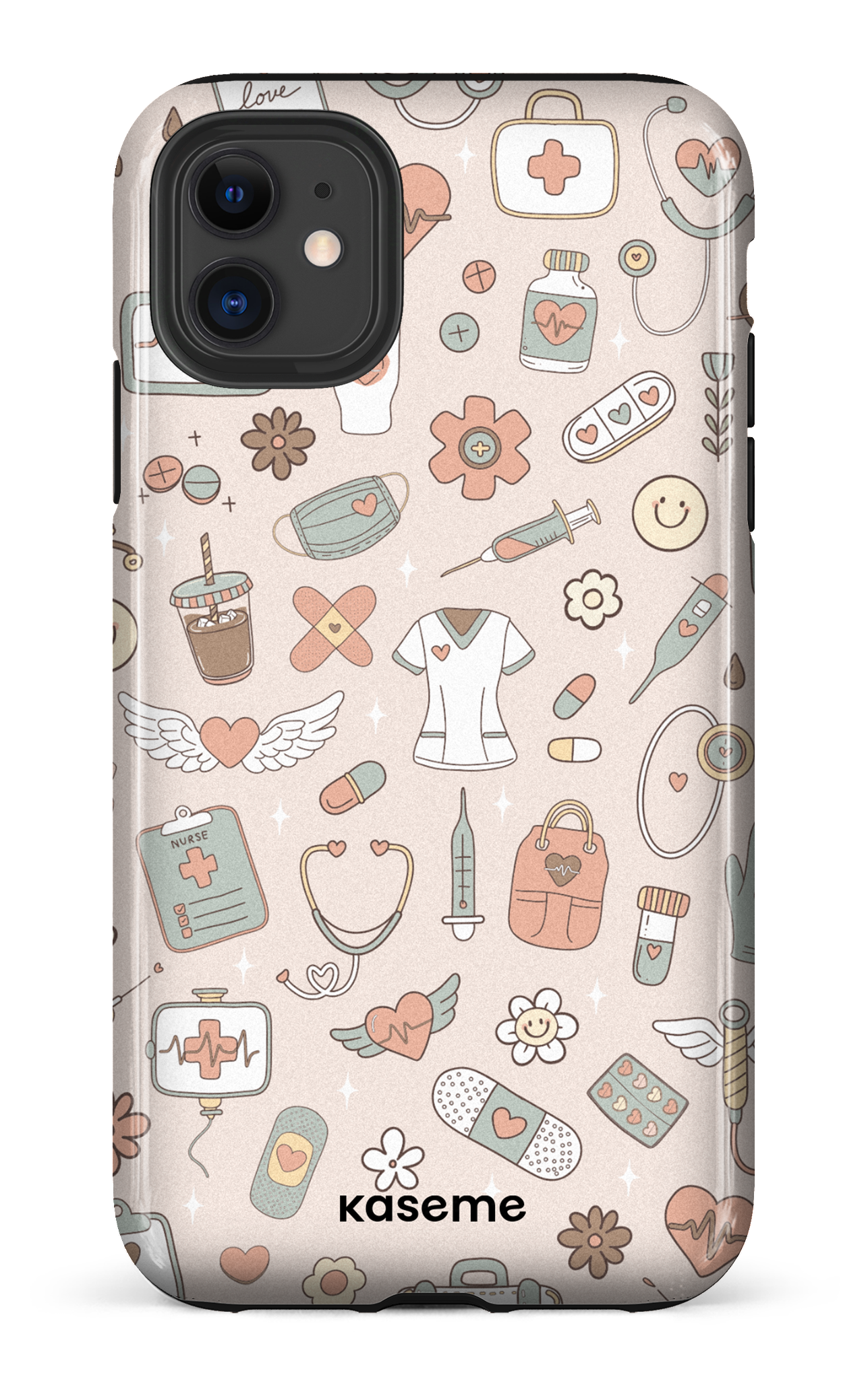 iPhone 11 Tough Code Beige -