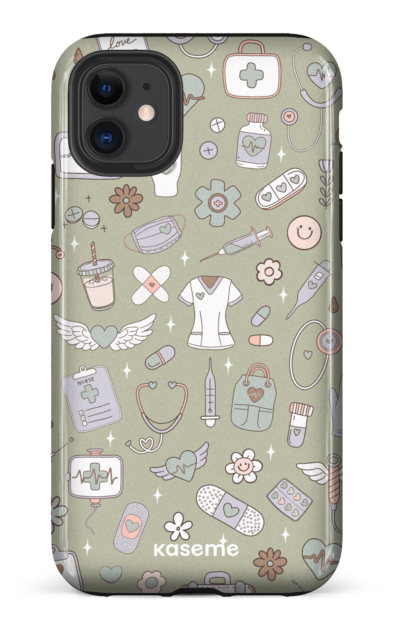 iPhone 11 Tough Code Green -