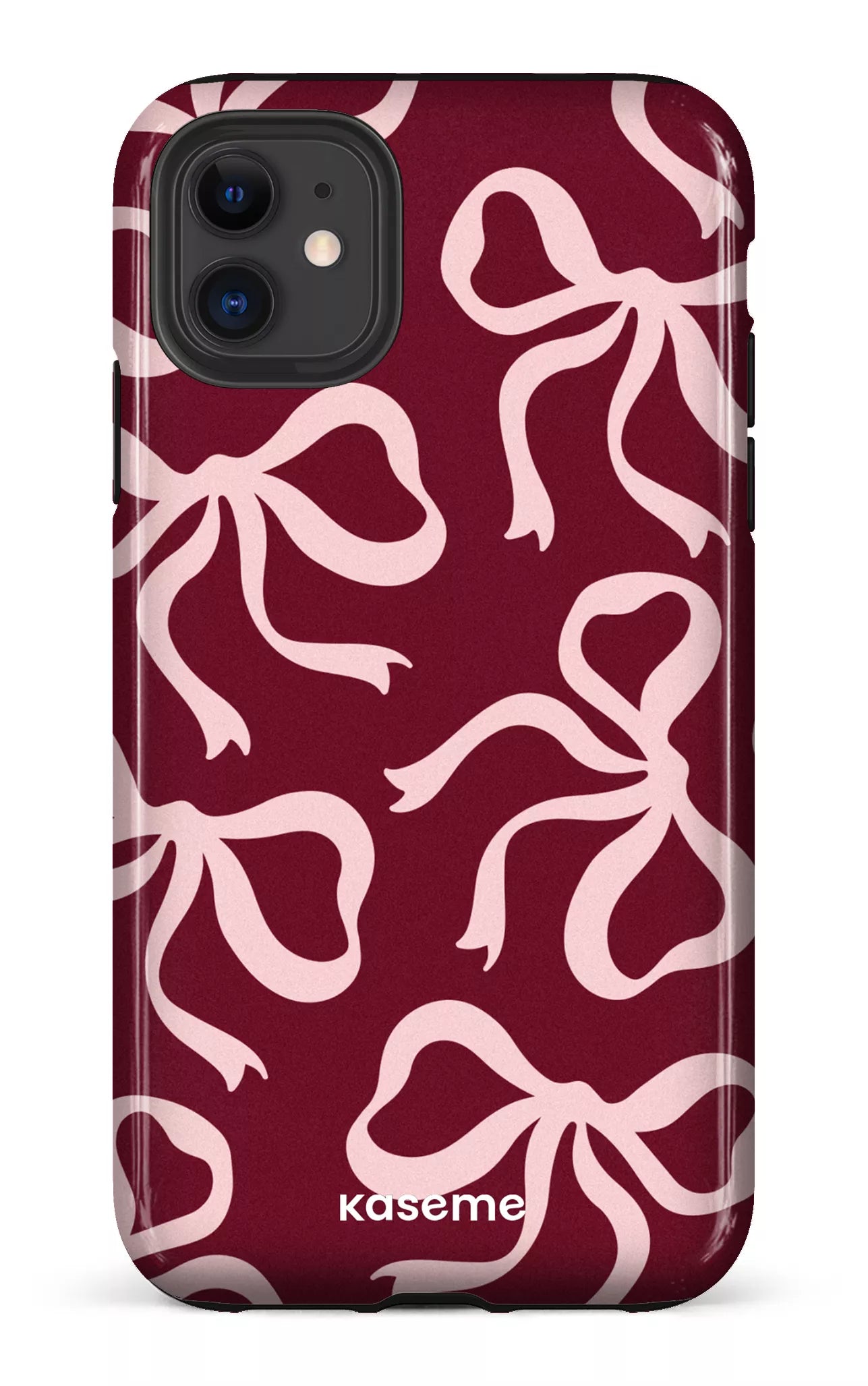 iPhone 11 Tough Lace Burgundy & Pink -