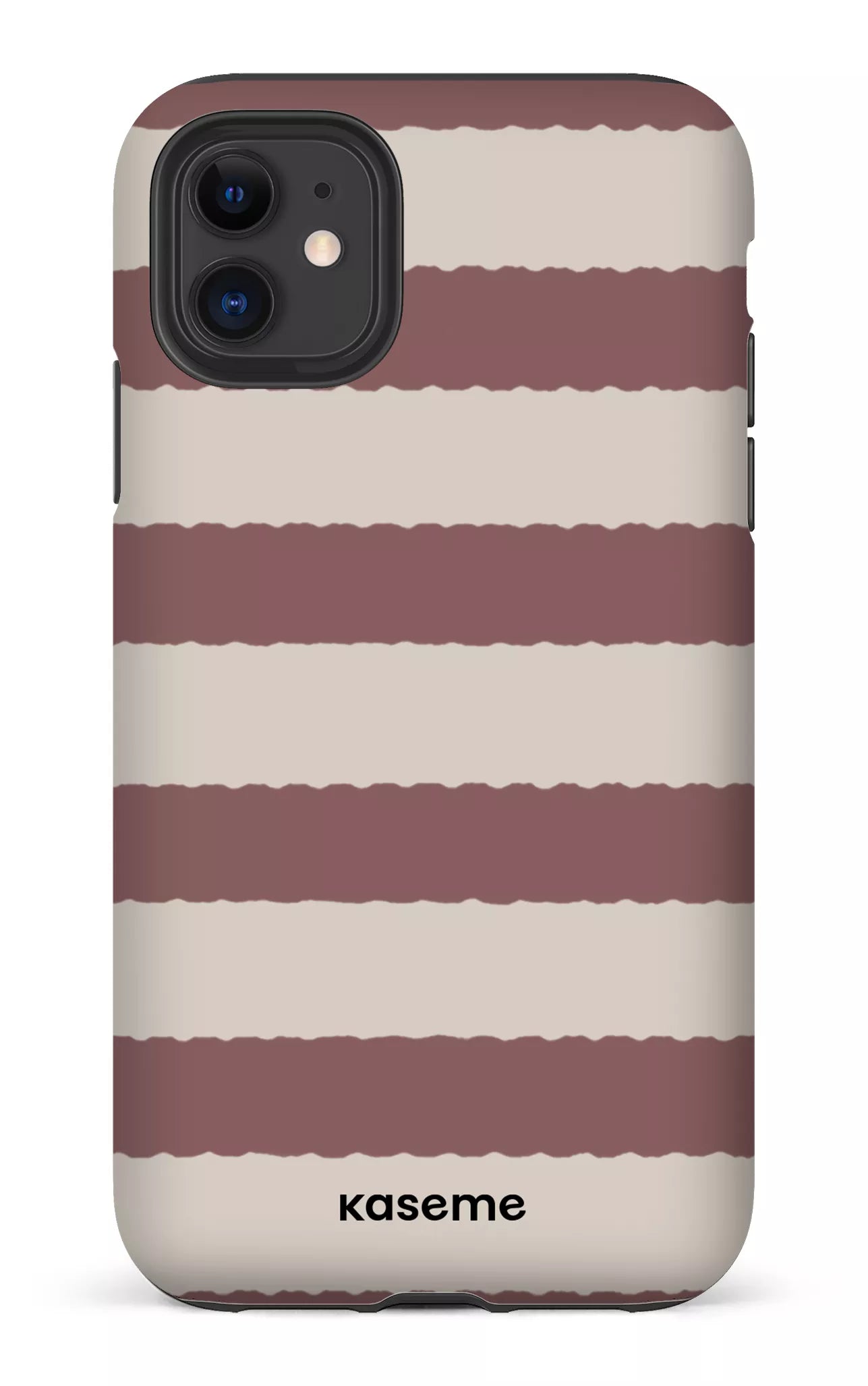 iPhone 11 Tough Matte Aligned Brown -