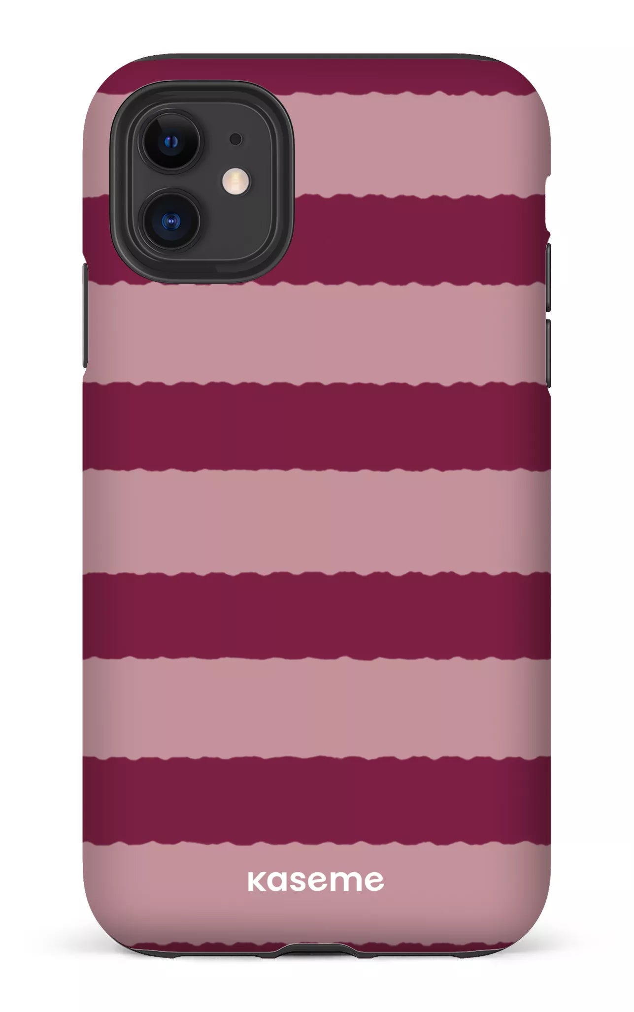 iPhone 11 Tough Matte Aligned Burgundy -