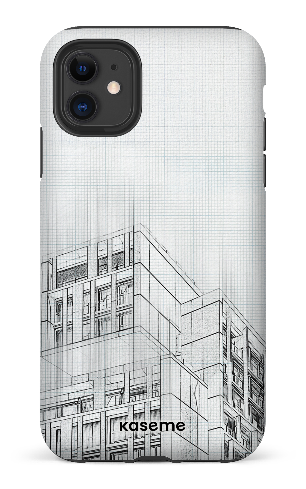 iPhone 11 Tough Matte Blueprint -