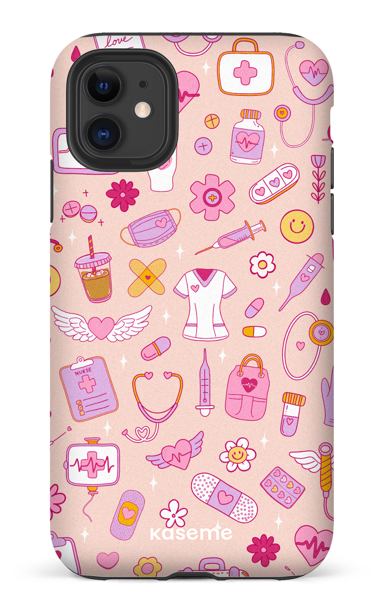 iPhone 11 Tough Matte Code Pink -