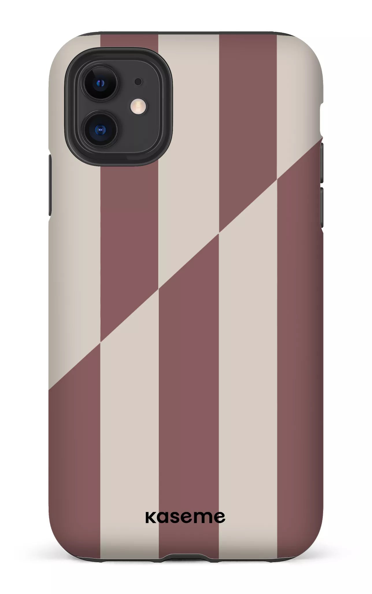 iPhone 11 Tough Matte Divided Brown -