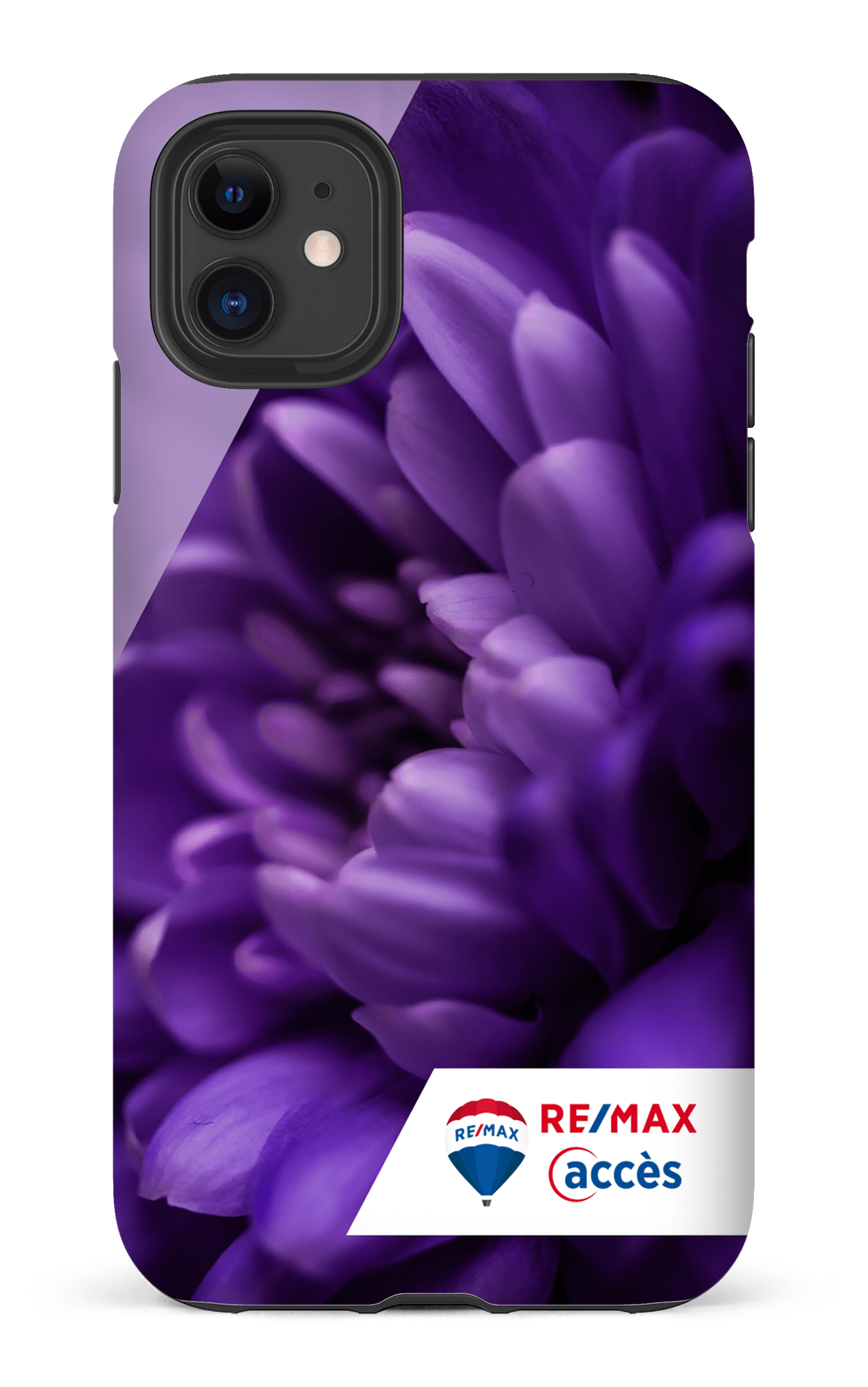 iPhone 11 Tough Matte Fleur gros plan -