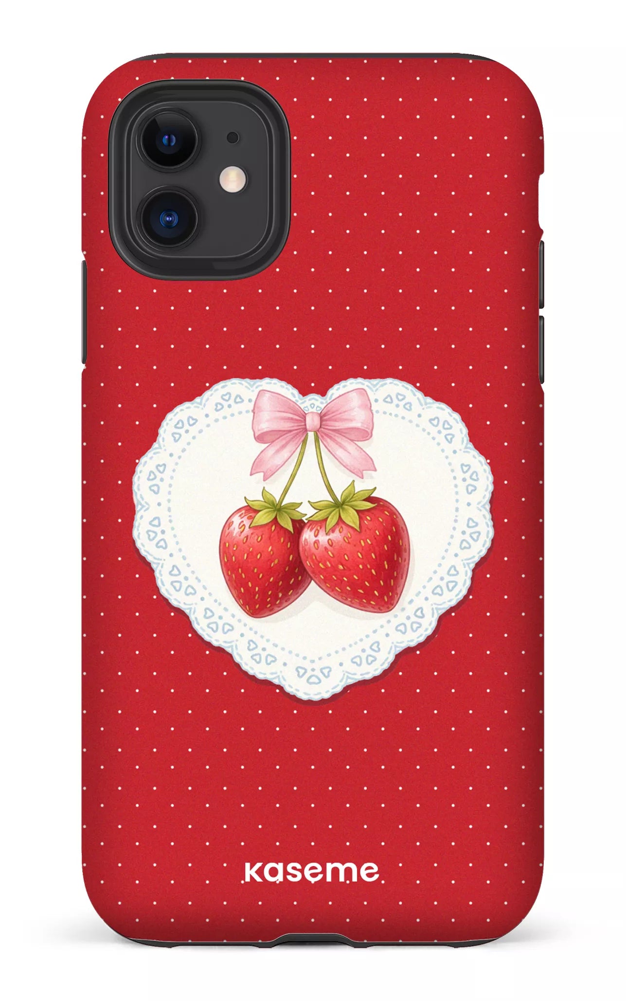 iPhone 11 Tough Matte Fresa Lace Red -