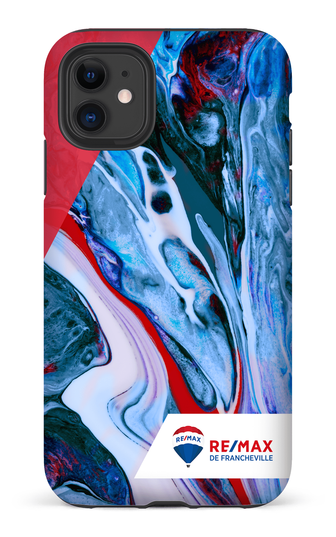 iPhone 11 Tough Matte Peinture marbrée claire de Francheville -