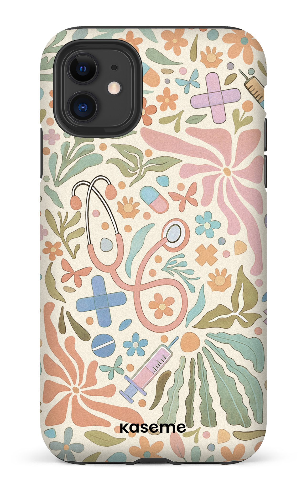 iPhone 11 Tough Matte VitaBloom Beige -