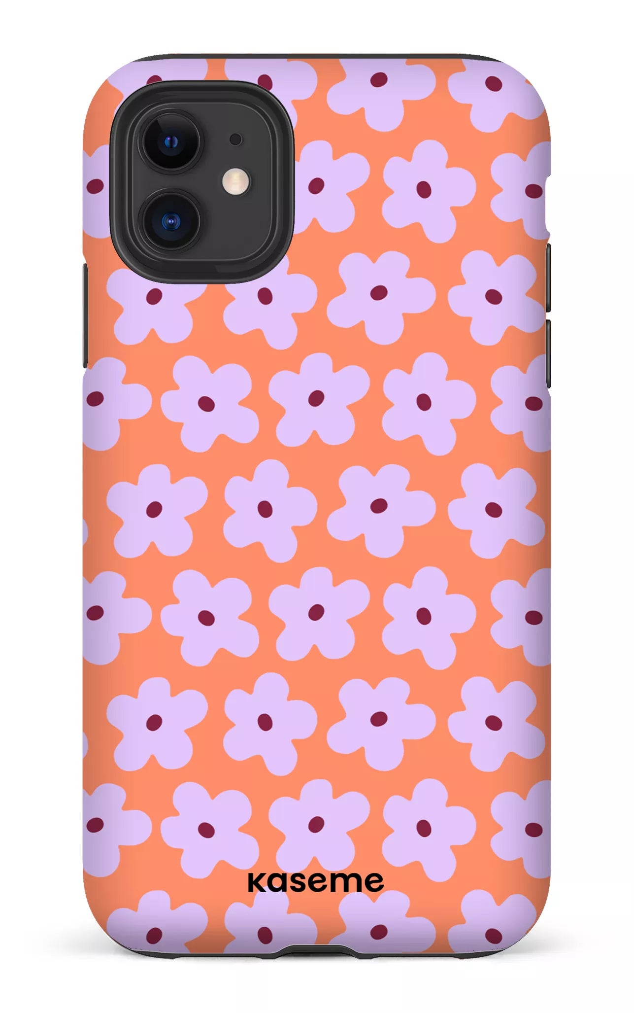 iPhone 11 Tough Matte Viva la Fiori Orange -