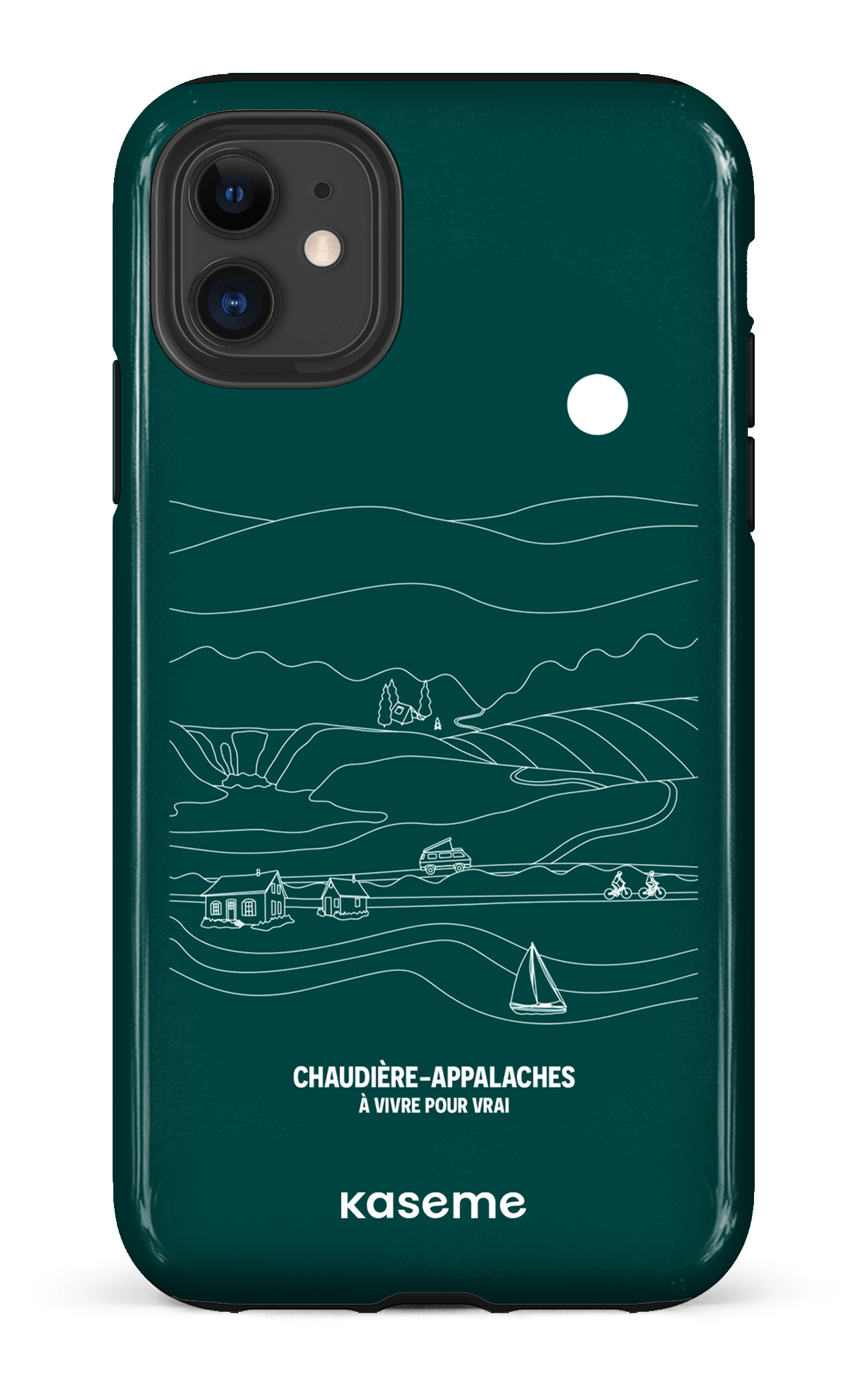 iPhone 11 Tough Paysage Line Art par TCA -