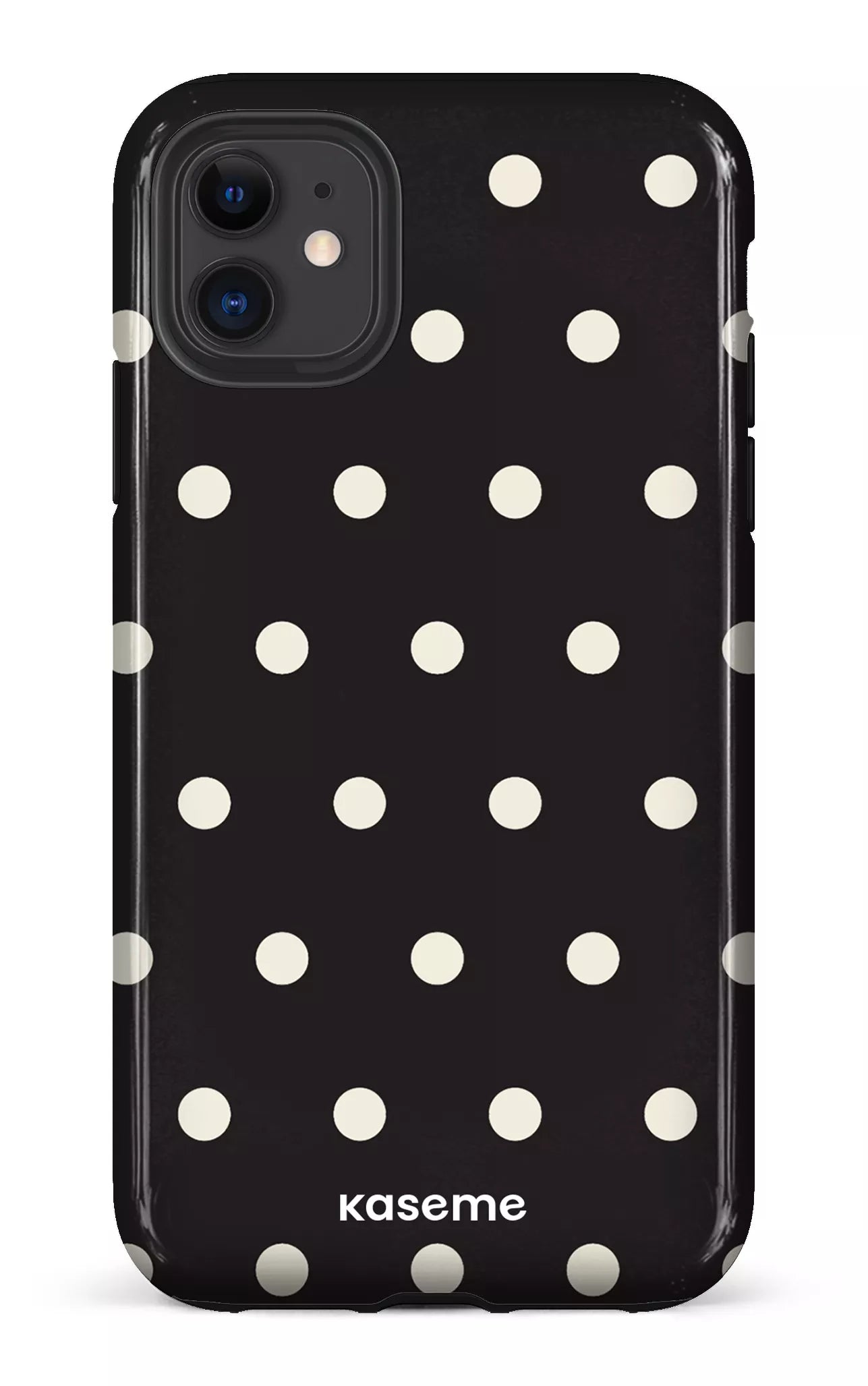 iPhone 11 Tough Polka Black -