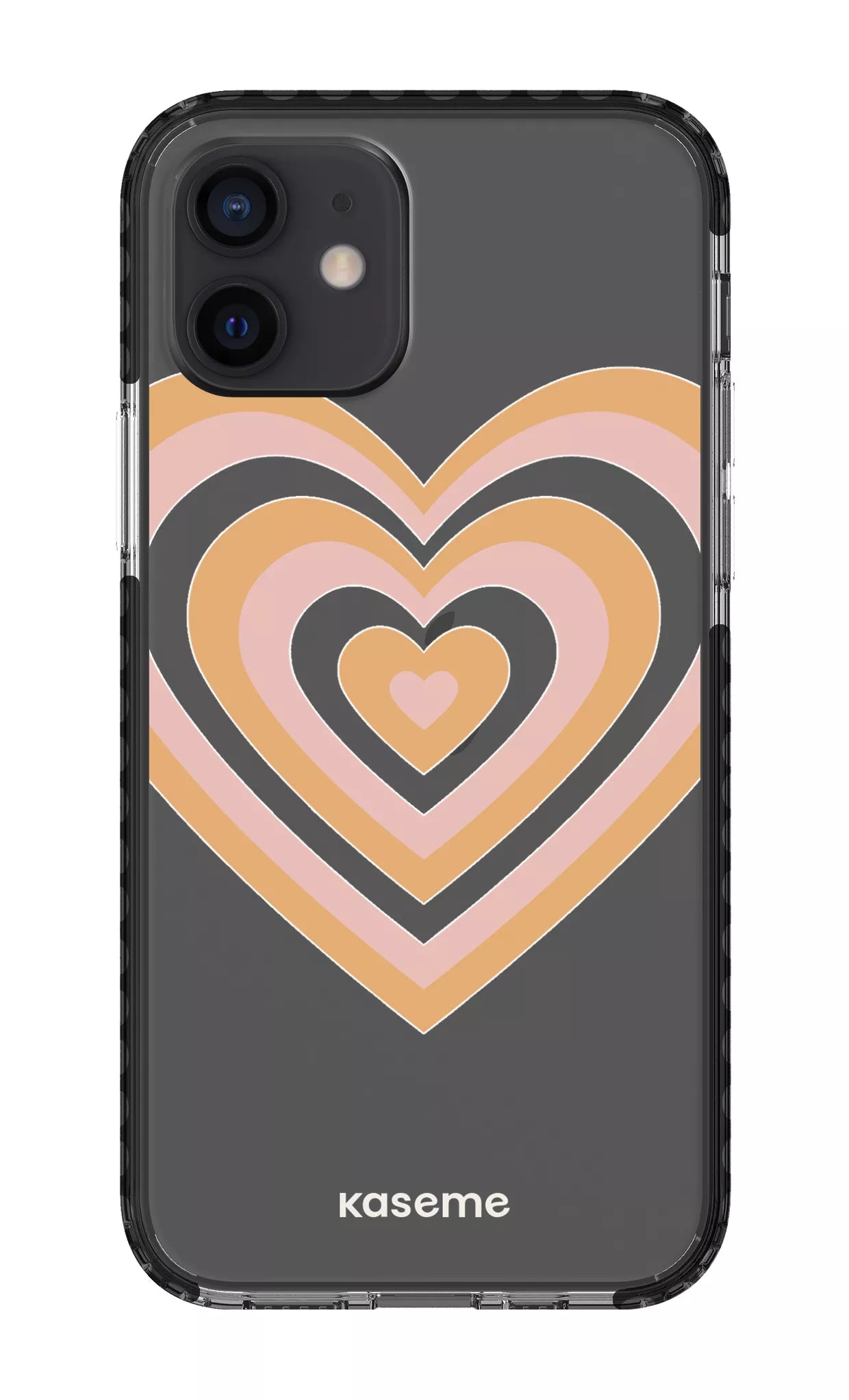 iPhone 12 Clear Case - Black Amor Clear Case -