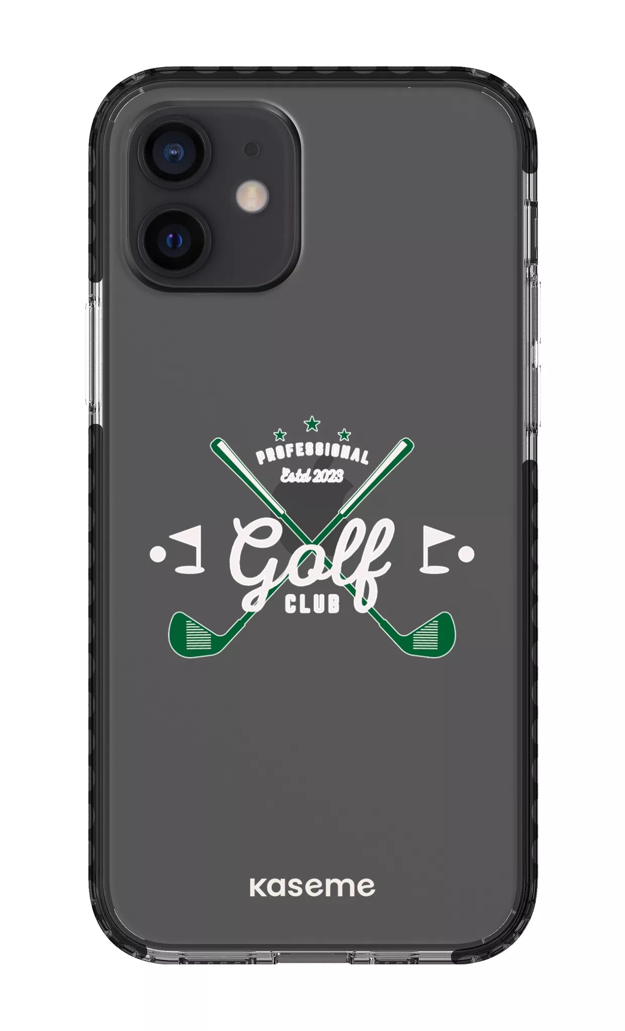 iPhone 12 Clear Case - Black Bogey Clear Case -