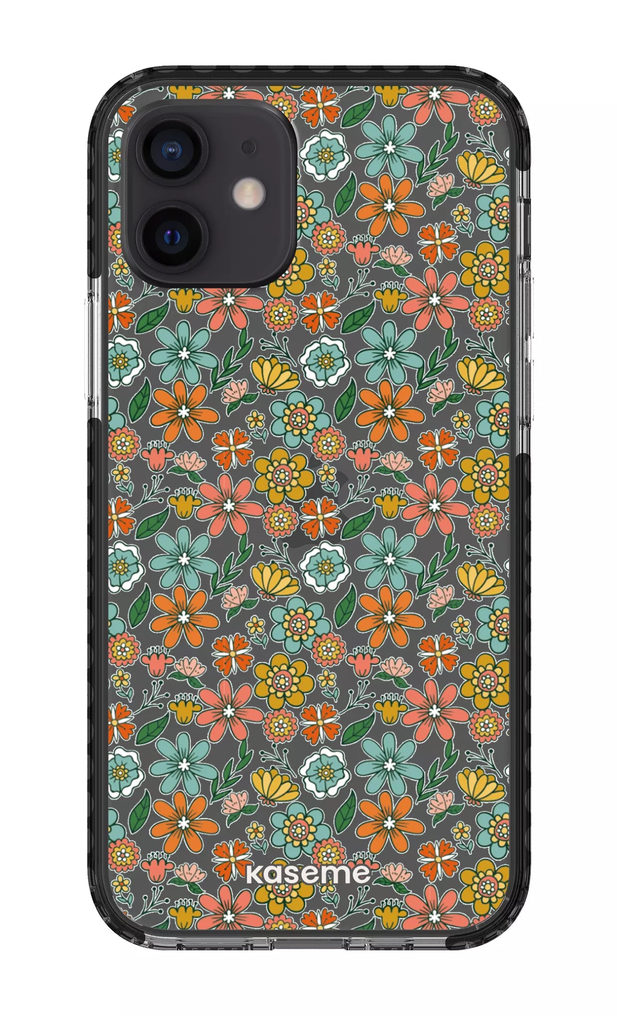 iPhone 12 Clear Case - Black Bohemian Clear Case -