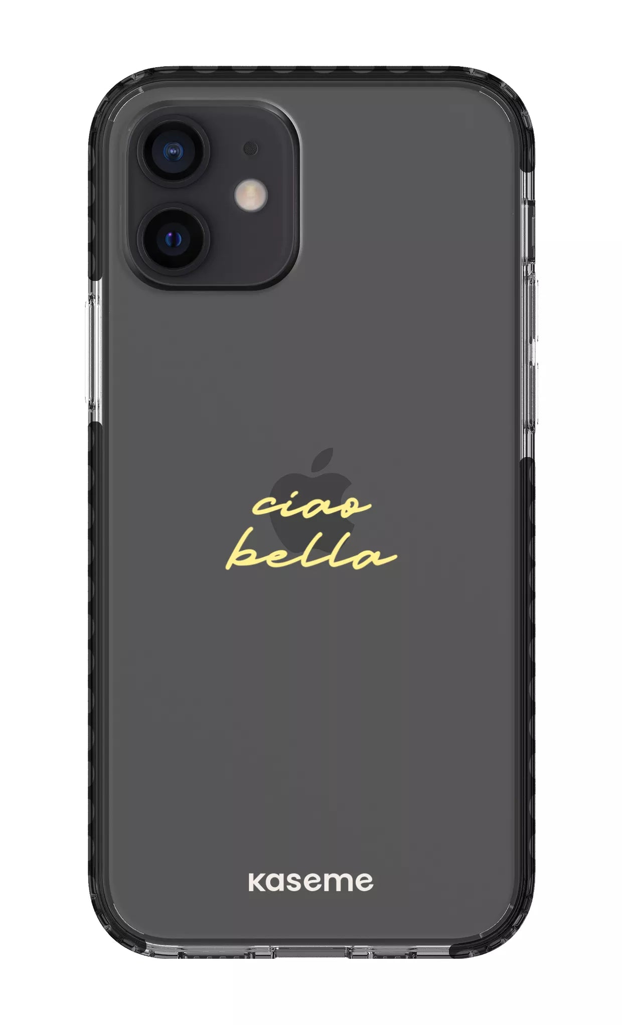 iPhone 12 Clear Case - Black Ciao Bella Clear Case -