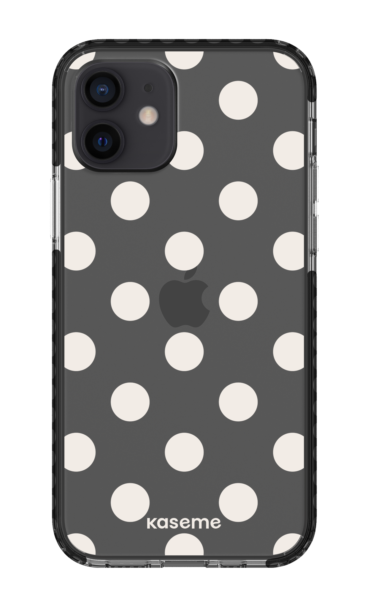 iPhone 12 Clear Case - Black Couture Clear Case -