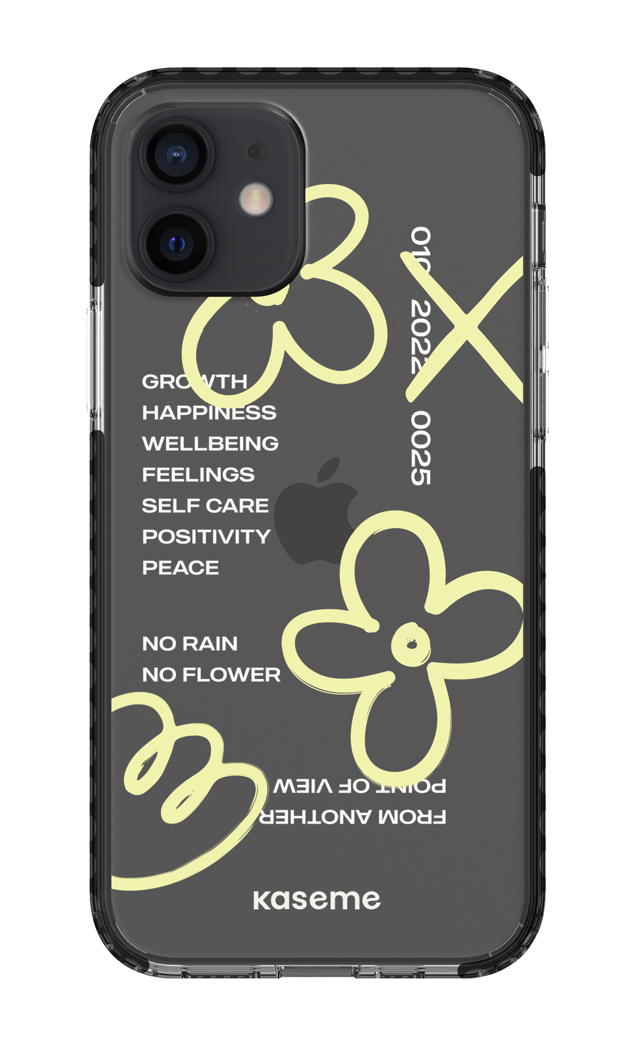 iPhone 12 Clear Case - Black Feelings clear case -