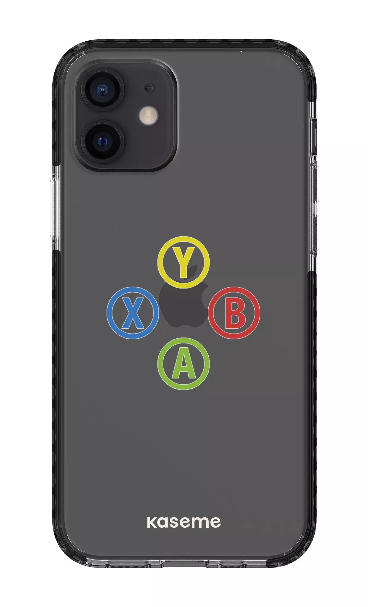 iPhone 12 Clear Case - Black Game Clear Case -