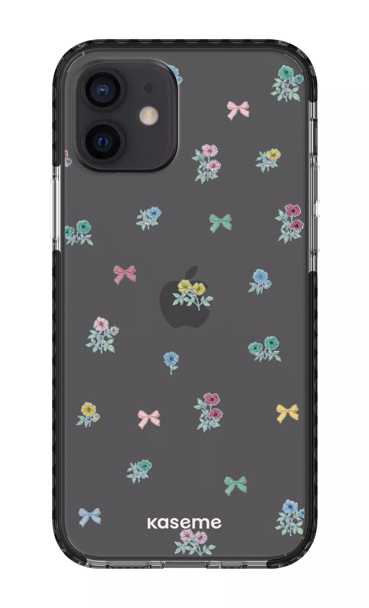 iPhone 12 Clear Case - Black Graceful Clear Case -