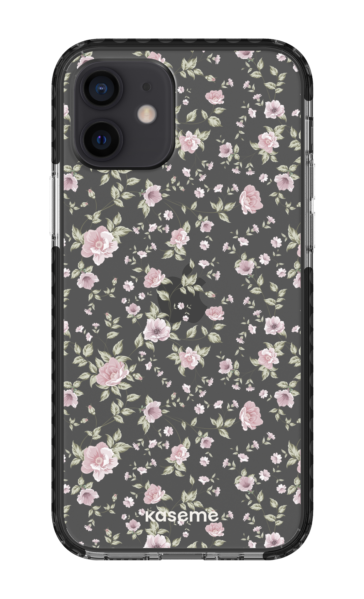 iPhone 12 Clear Case - Black La Vie en Rose Clear Case -