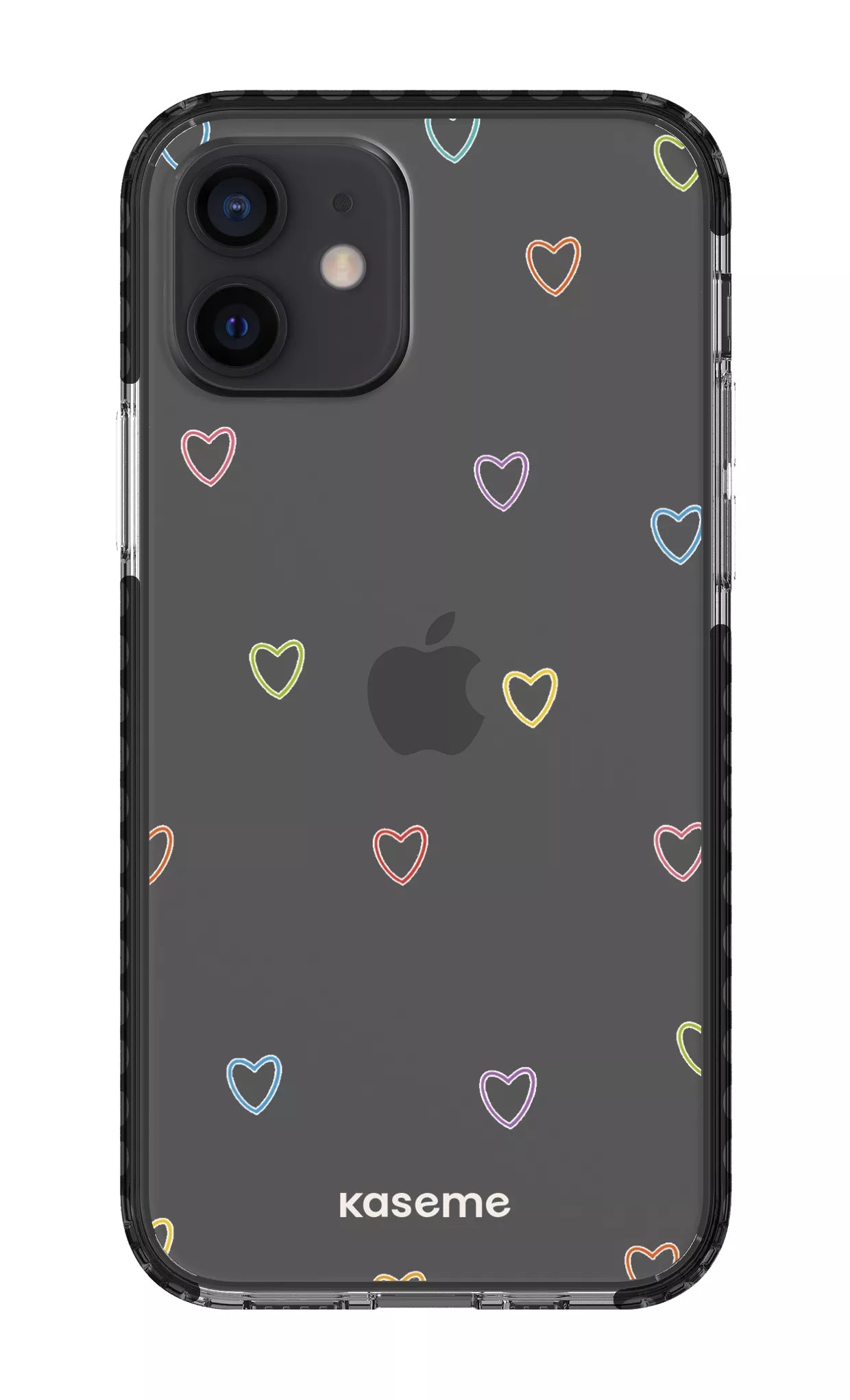 iPhone 12 Clear Case - Black Love Wins Clear Case -