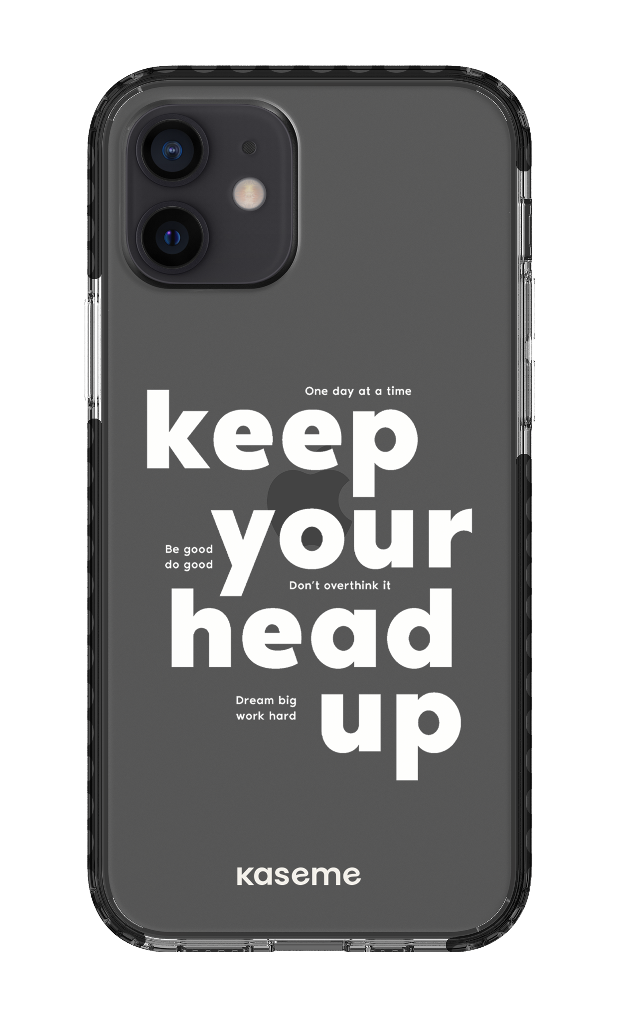 iPhone 12 Clear Case - Black Mindset Clear Case -