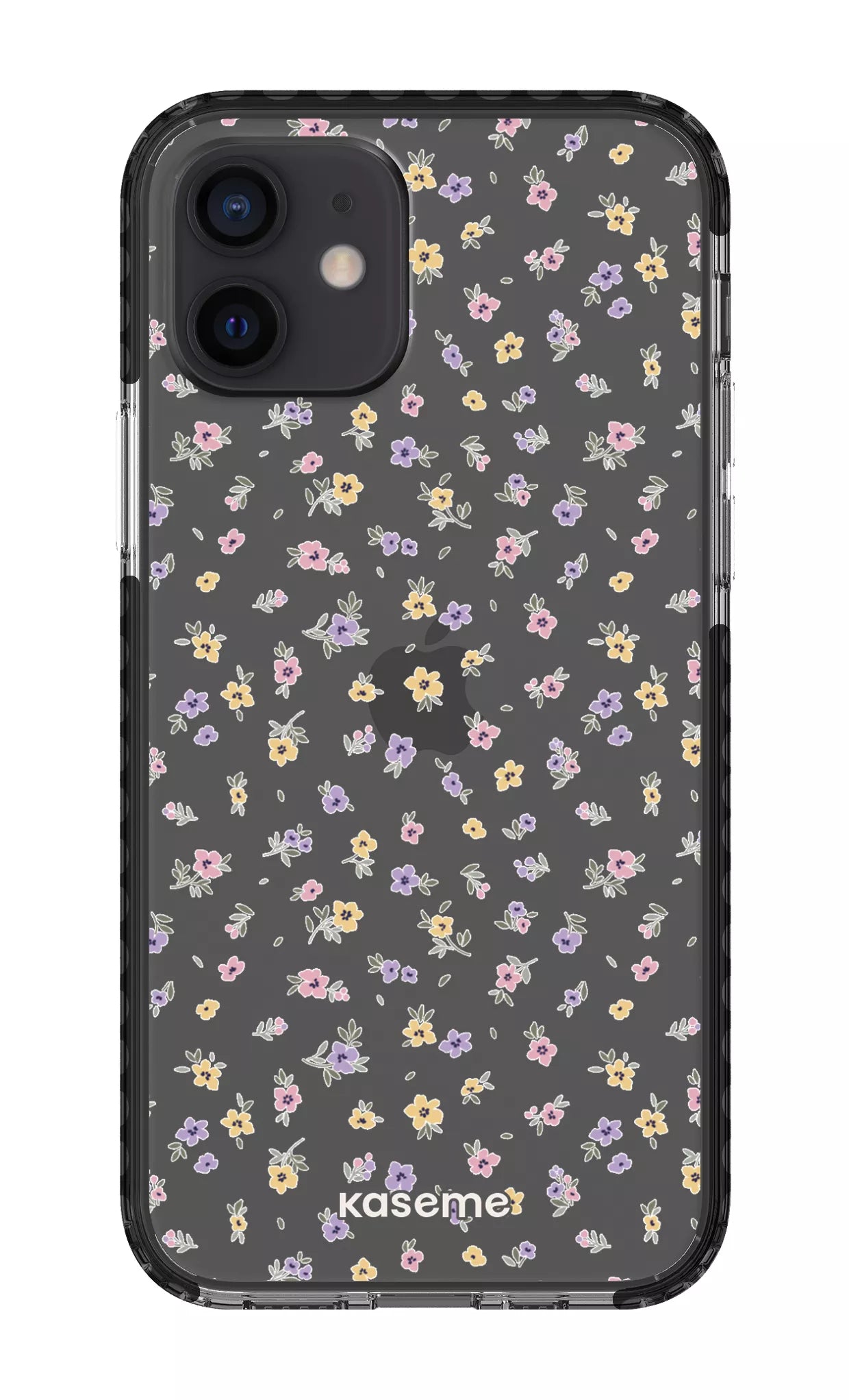 iPhone 12 Clear Case - Black Porcelain Blossom Clear Case -