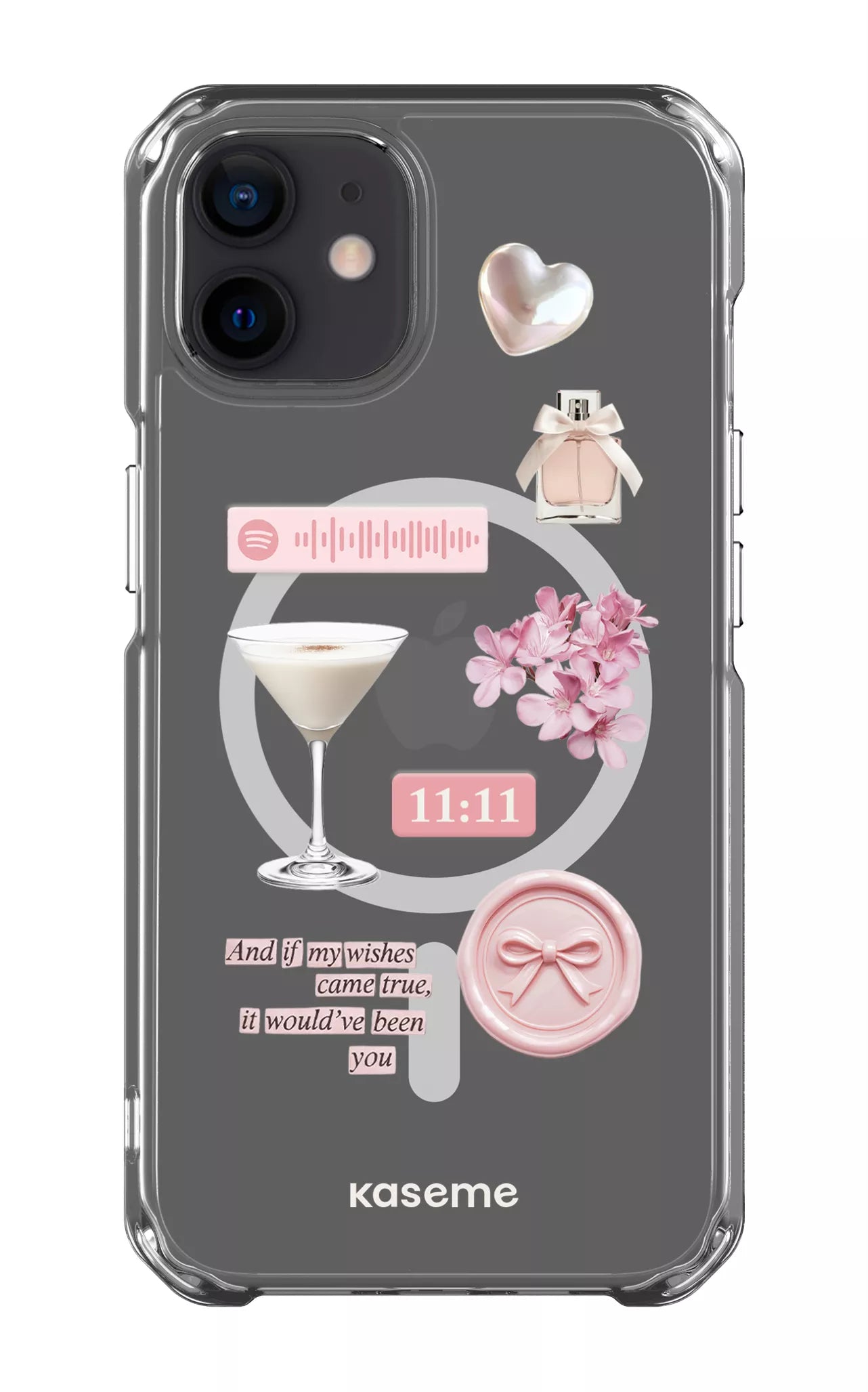 iPhone 12 Clear Case - Magsafe Love Letters Clear Case -
