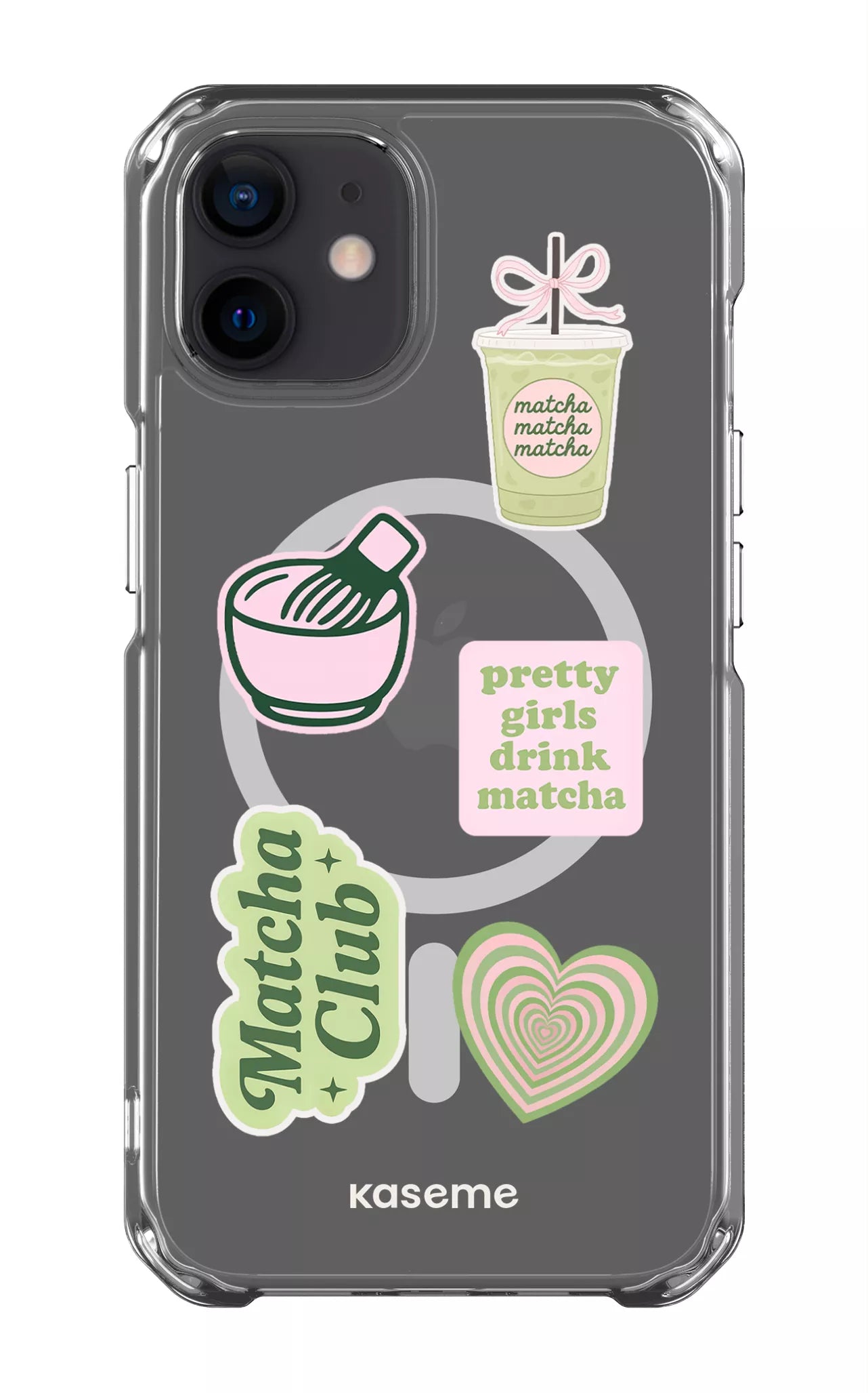 iPhone 12 Clear Case - Magsafe Matcha Clear Case -
