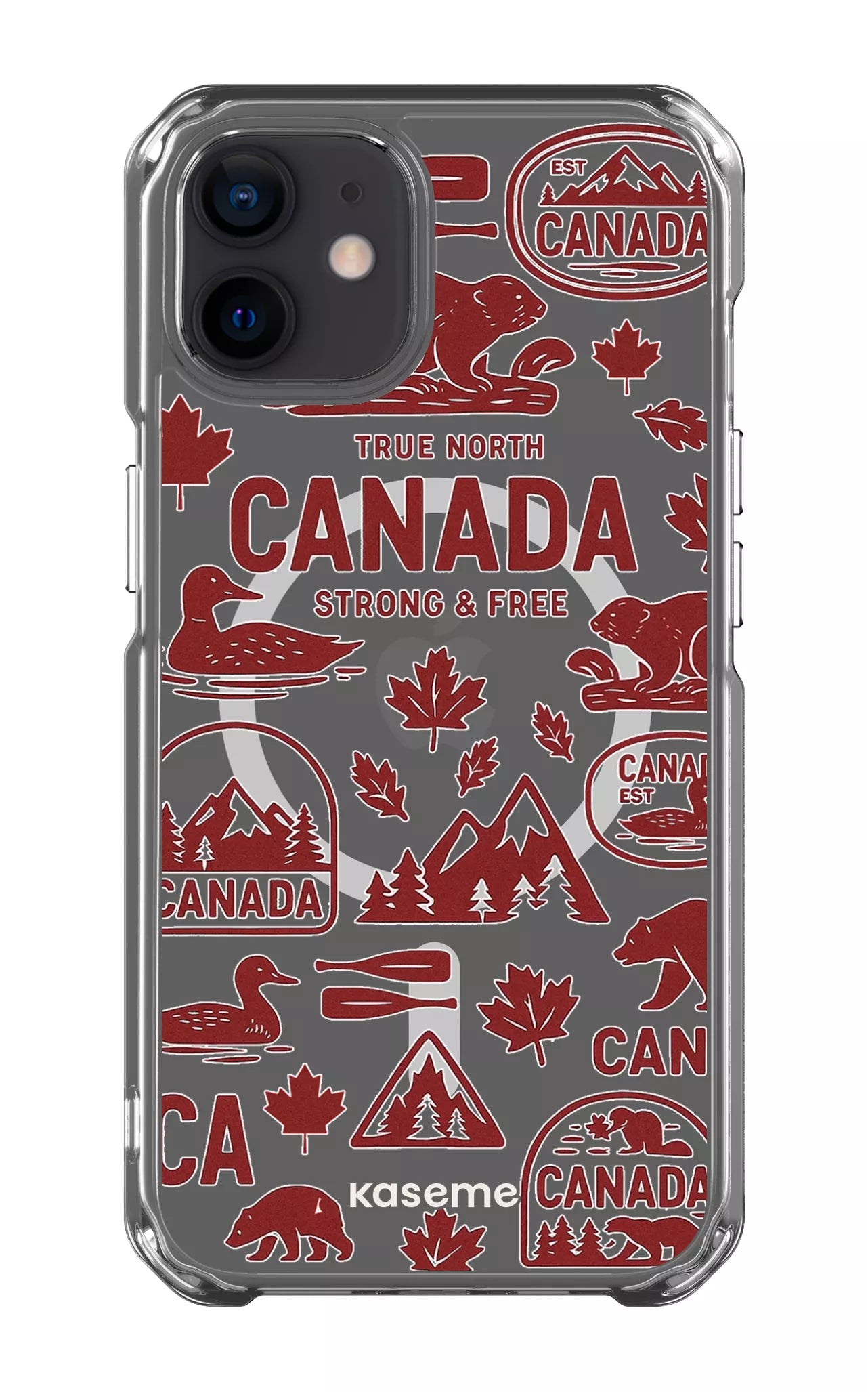 iPhone 12 Clear Case - Magsafe Oh Canada Clear Case -