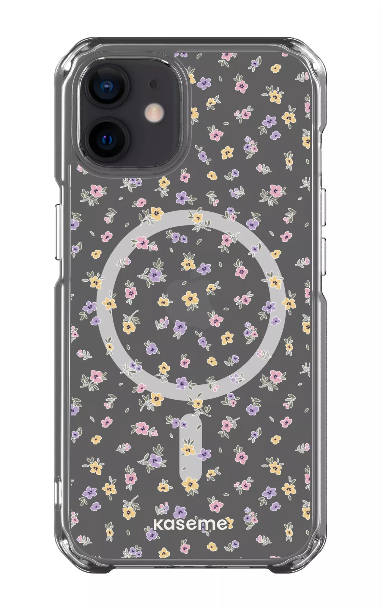 iPhone 12 Clear Case - Magsafe Porcelain Blossom Clear Case -