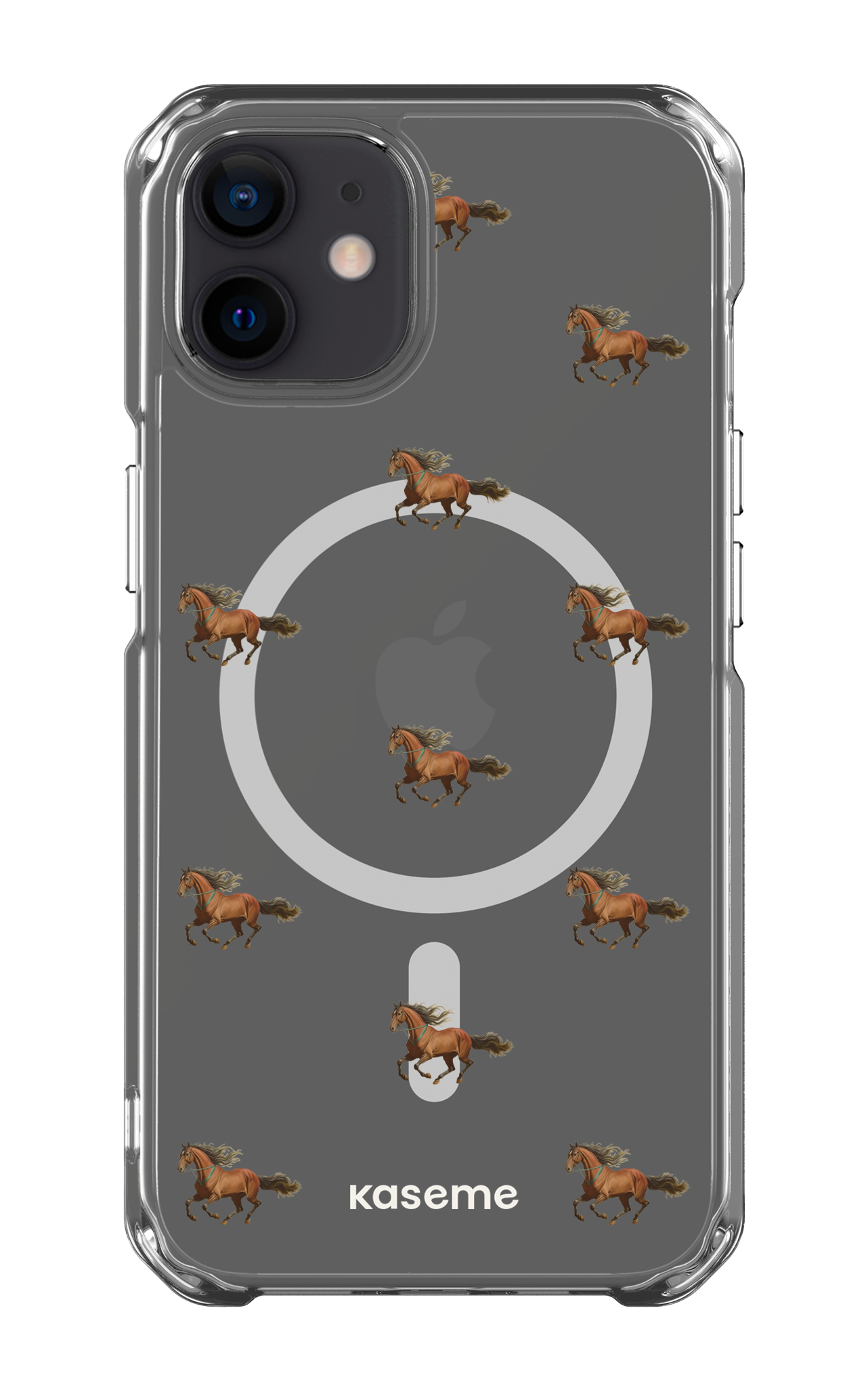 iPhone 12 Clear Case - Magsafe Saddle Clear Case -