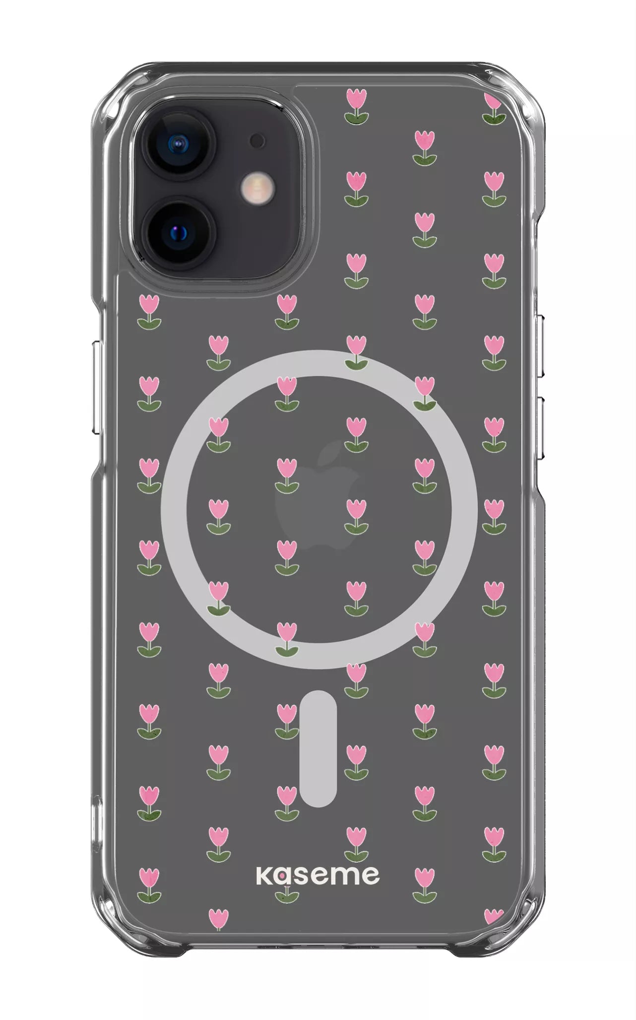 iPhone 12 Clear Case - Magsafe Triumph Pink Clear Case -