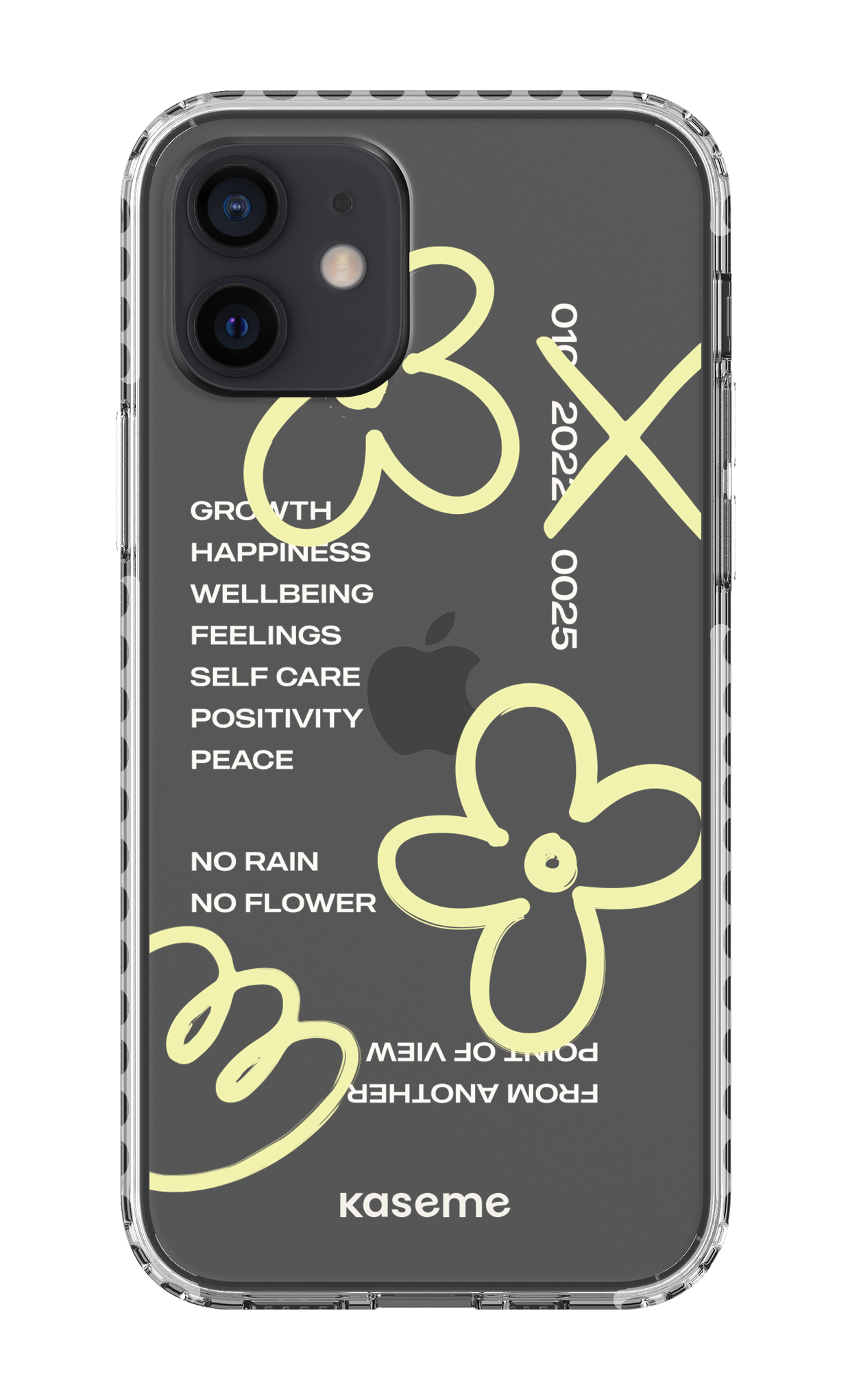 iPhone 12 Clear Case - White Feelings clear case -