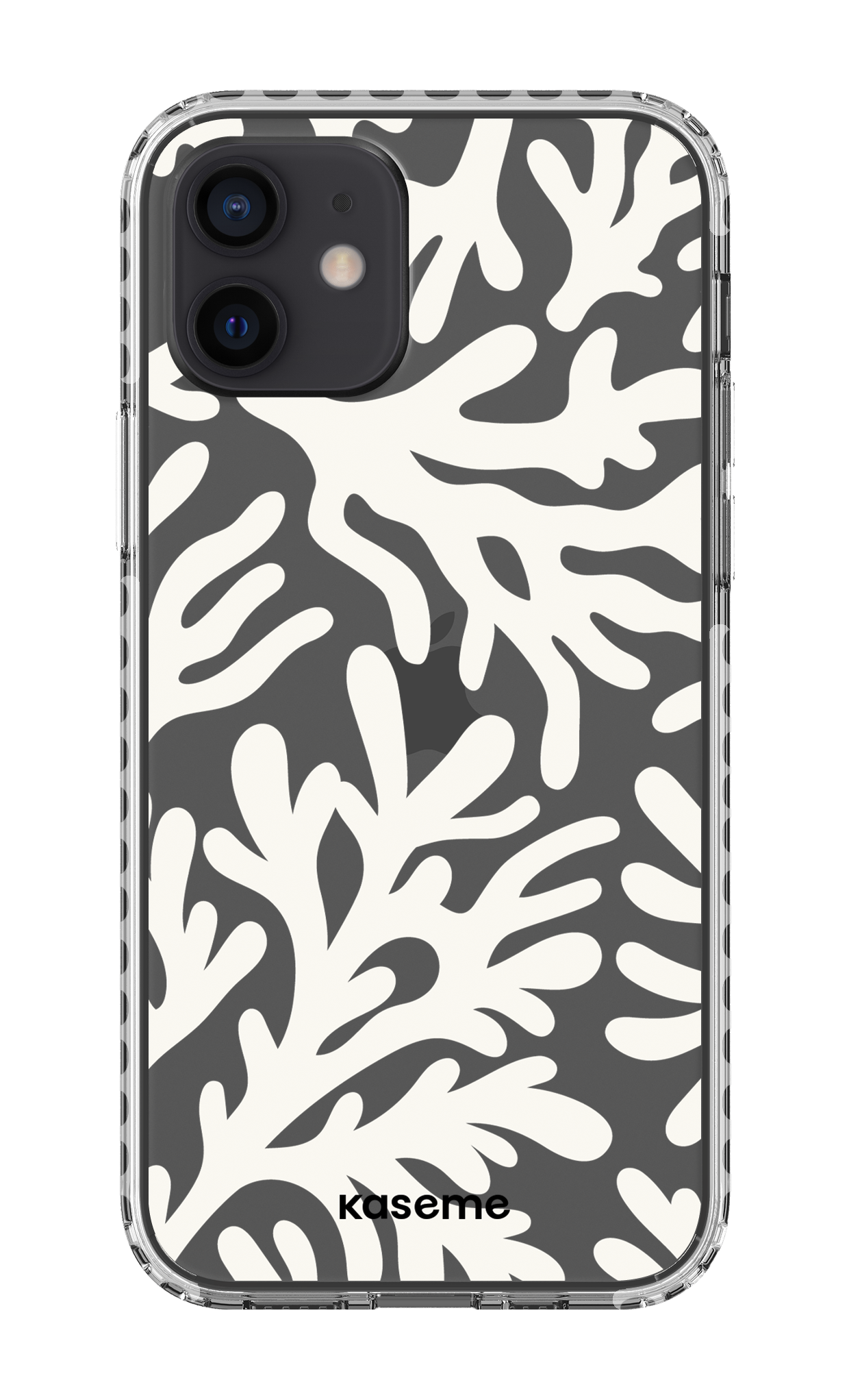 iPhone 12 Clear Case - White Koralia Clear Case -