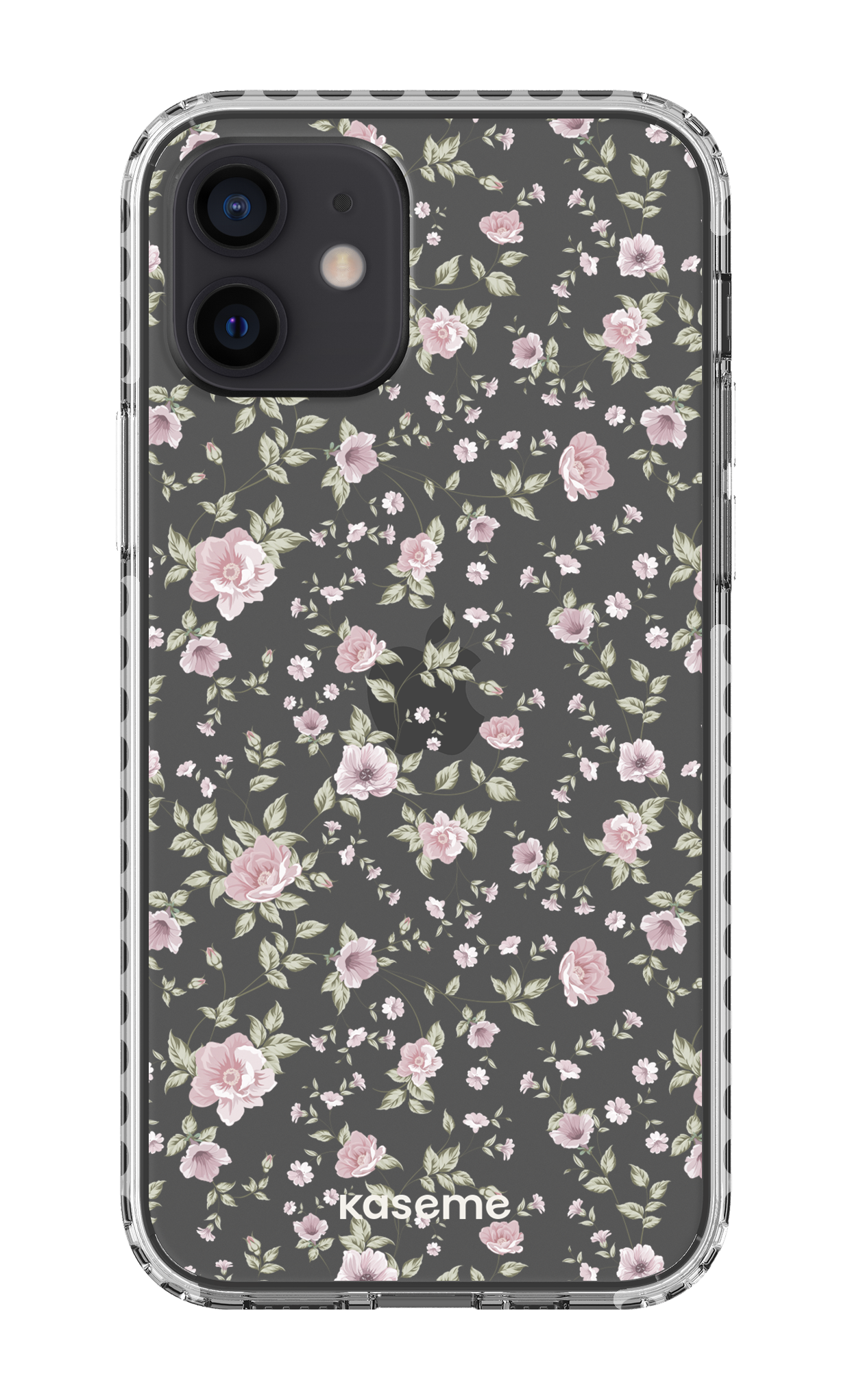 iPhone 12 Clear Case - White La Vie en Rose Clear Case -