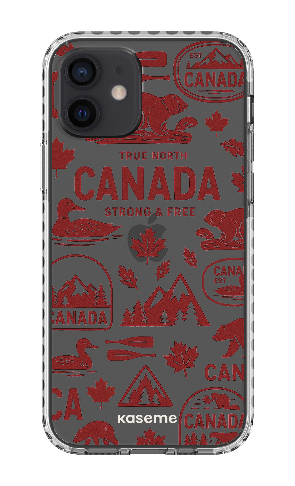 iPhone 12 Clear Case - White Oh Canada -