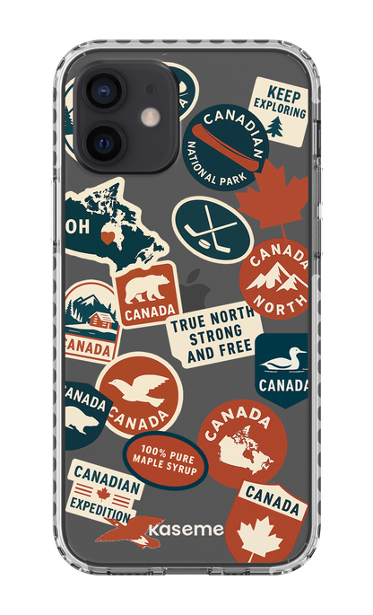 iPhone 12 Clear Case - White Oh Maple -