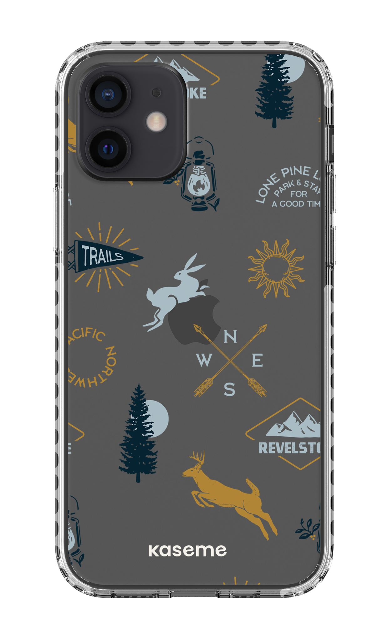 iPhone 12 Clear Case - White Revelstoke white clear case -